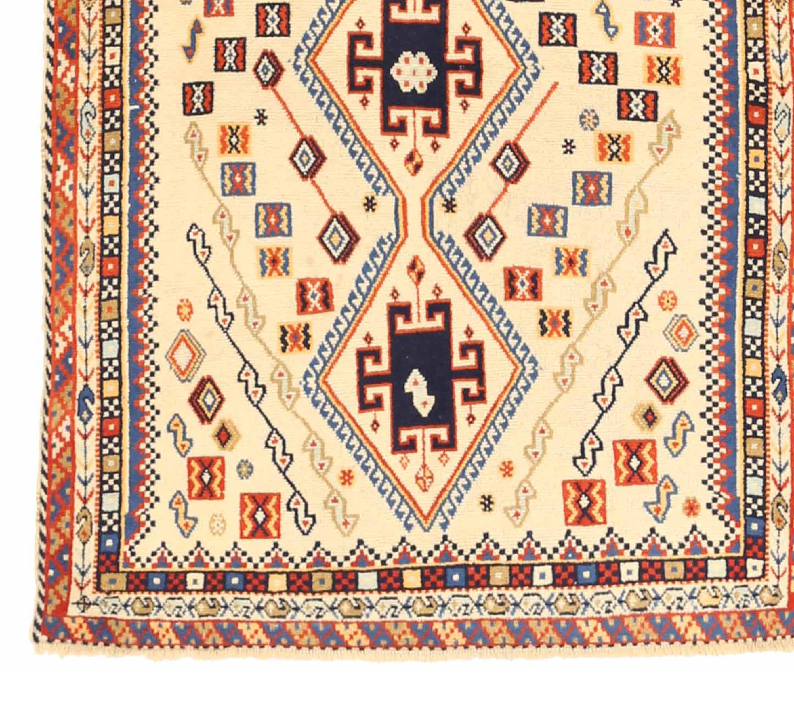 Other Antique Persian Area Rug Shiraz Design For Sale