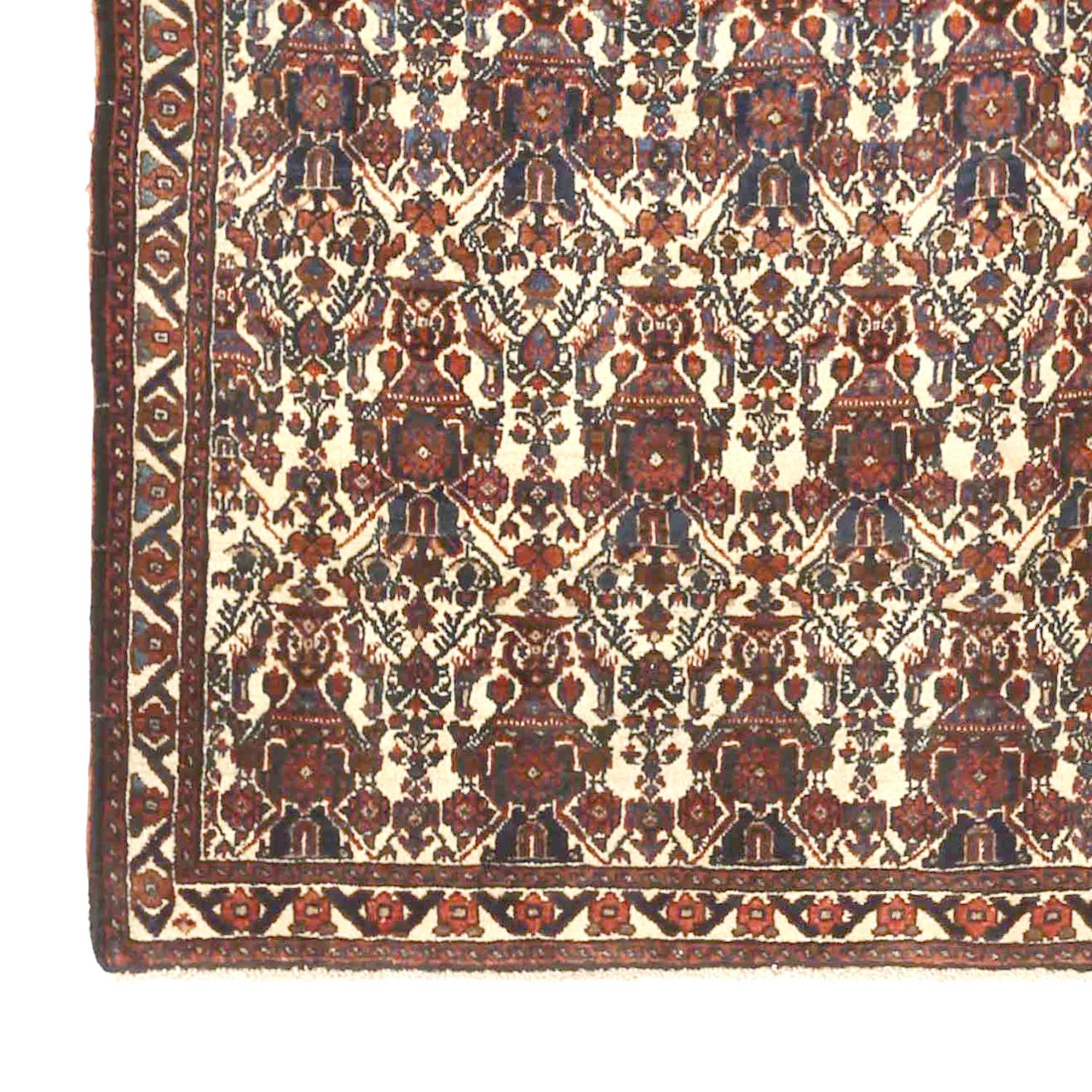 Other Antique Persian Area Rug Shiraz Design For Sale