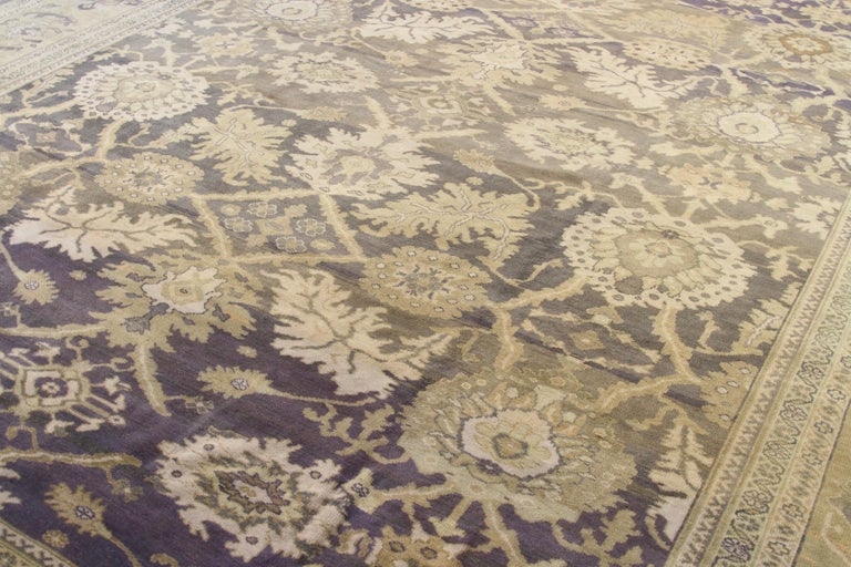 Antique Persian Area Rug Sultanabad Design For Sale at 1stDibs