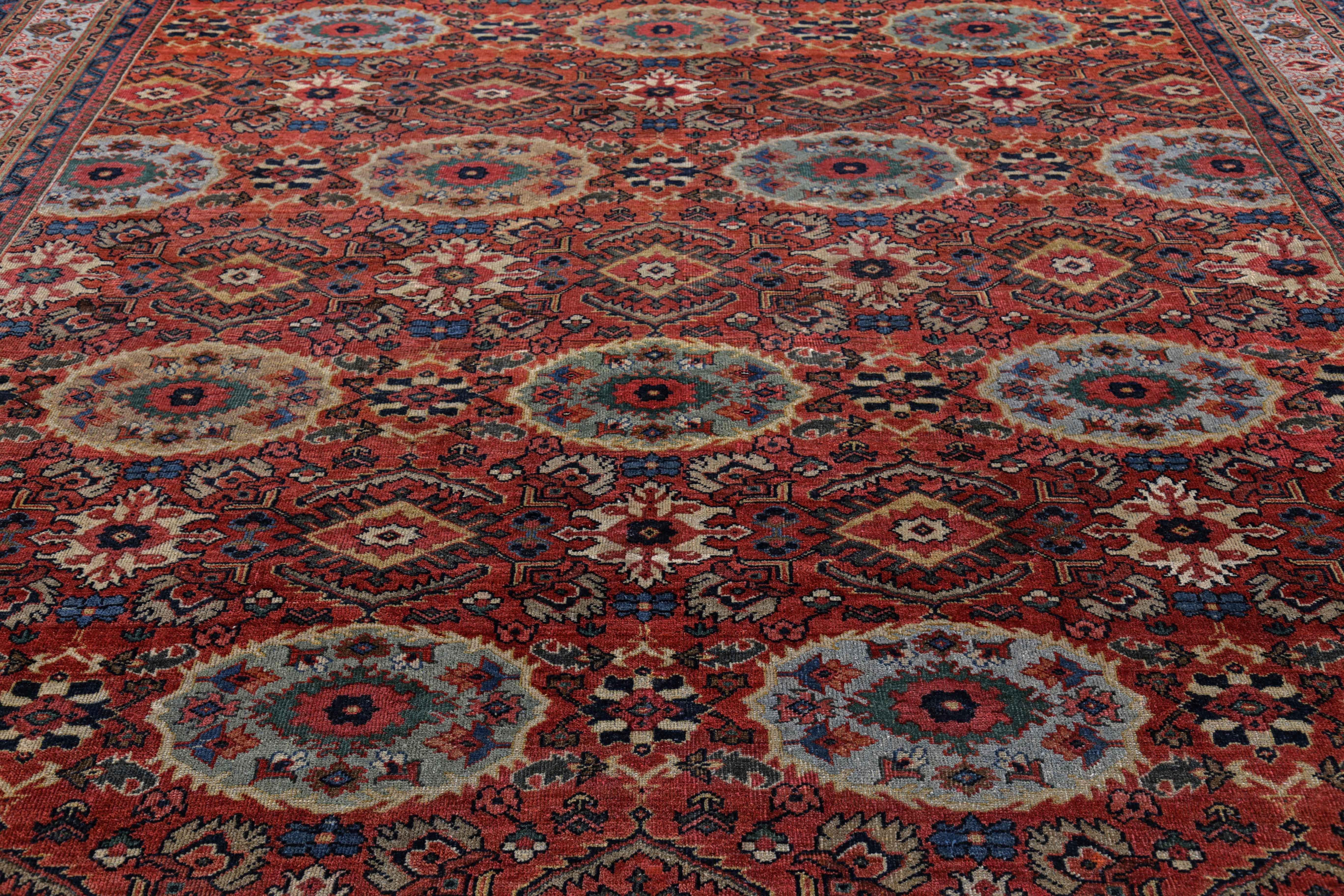 Tapis persan ancien design Sultanabad Excellent état - En vente à Dallas, TX