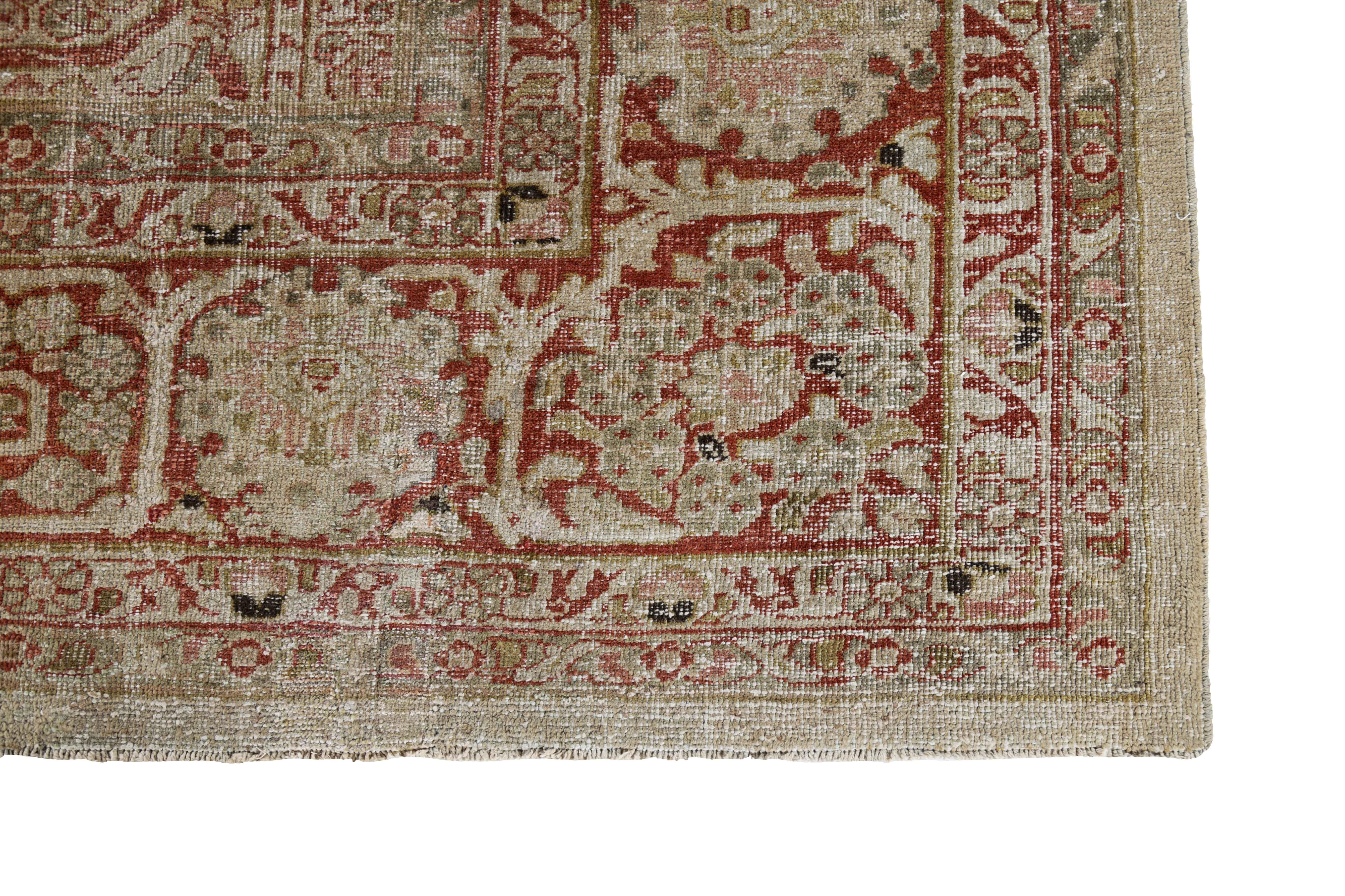 Antique Persian Area Rug Sultanabad Design For Sale 2