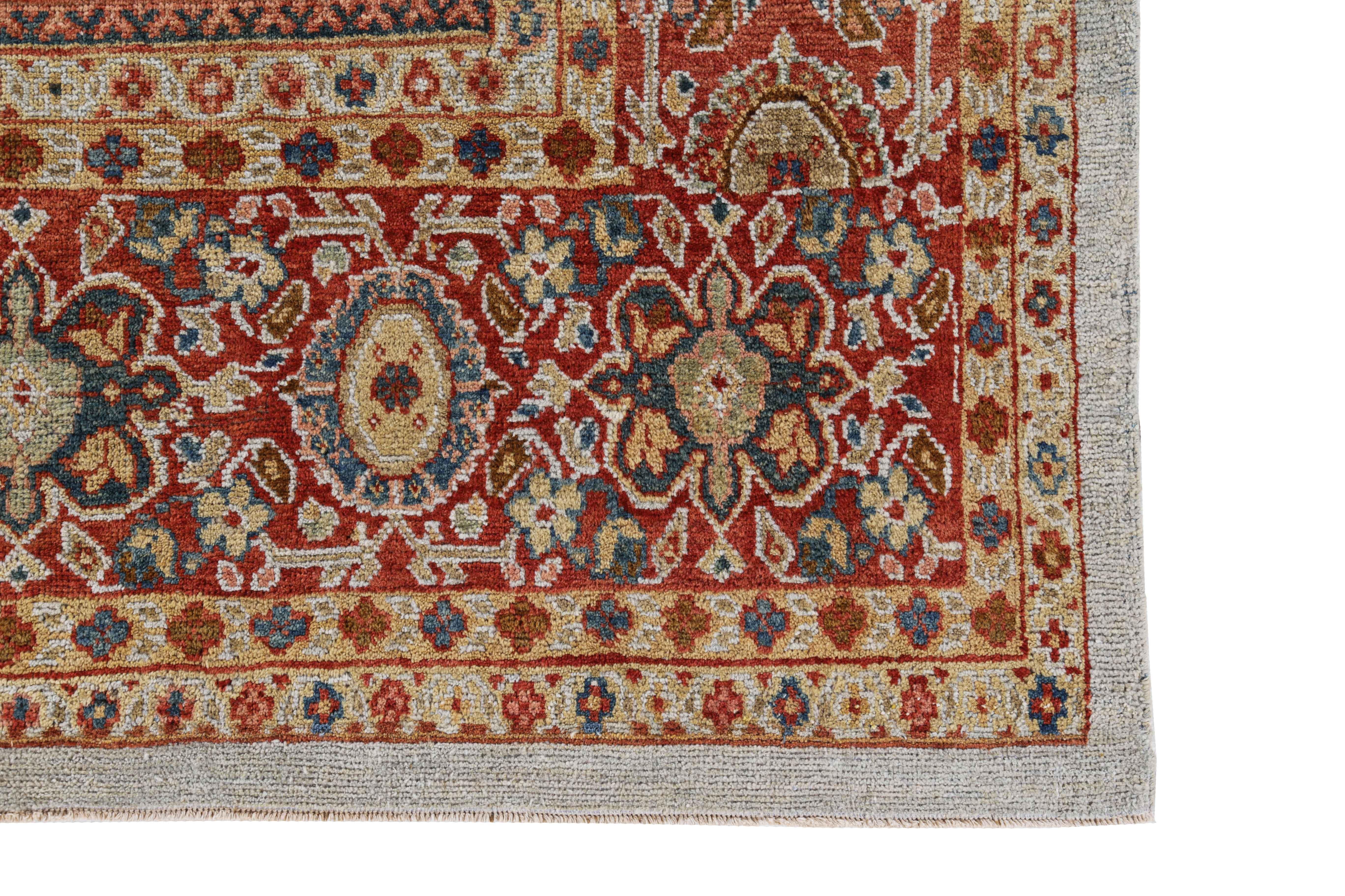 Antique Persian Area Rug Sultanabad Design For Sale 1