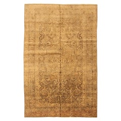 Antique Persian Area Rug Tabriz Design