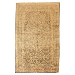 Antique Persian Area Rug Tabriz Design
