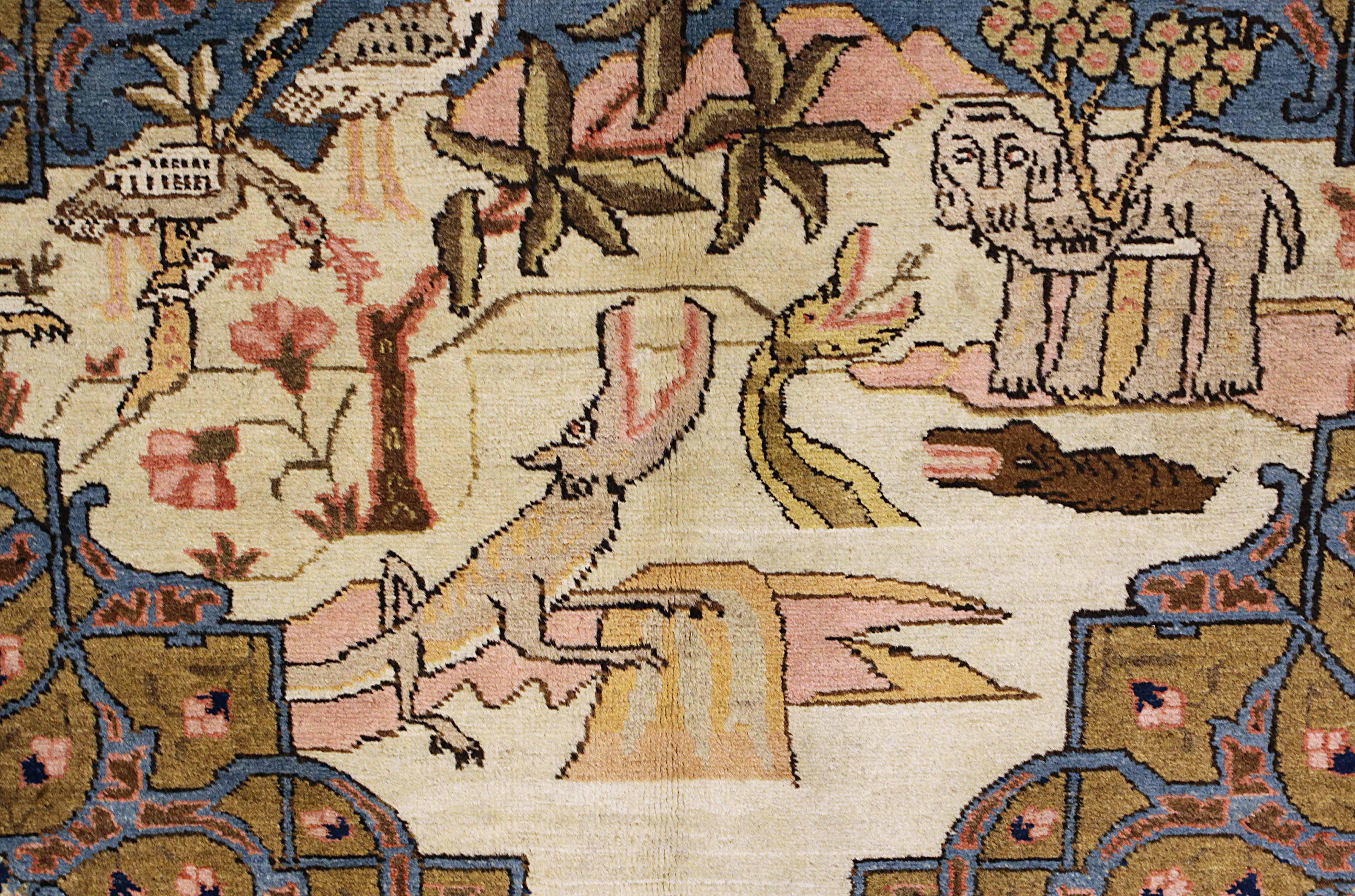Antiker persischer Teppich im Tabriz-Design (20. Jahrhundert) im Angebot