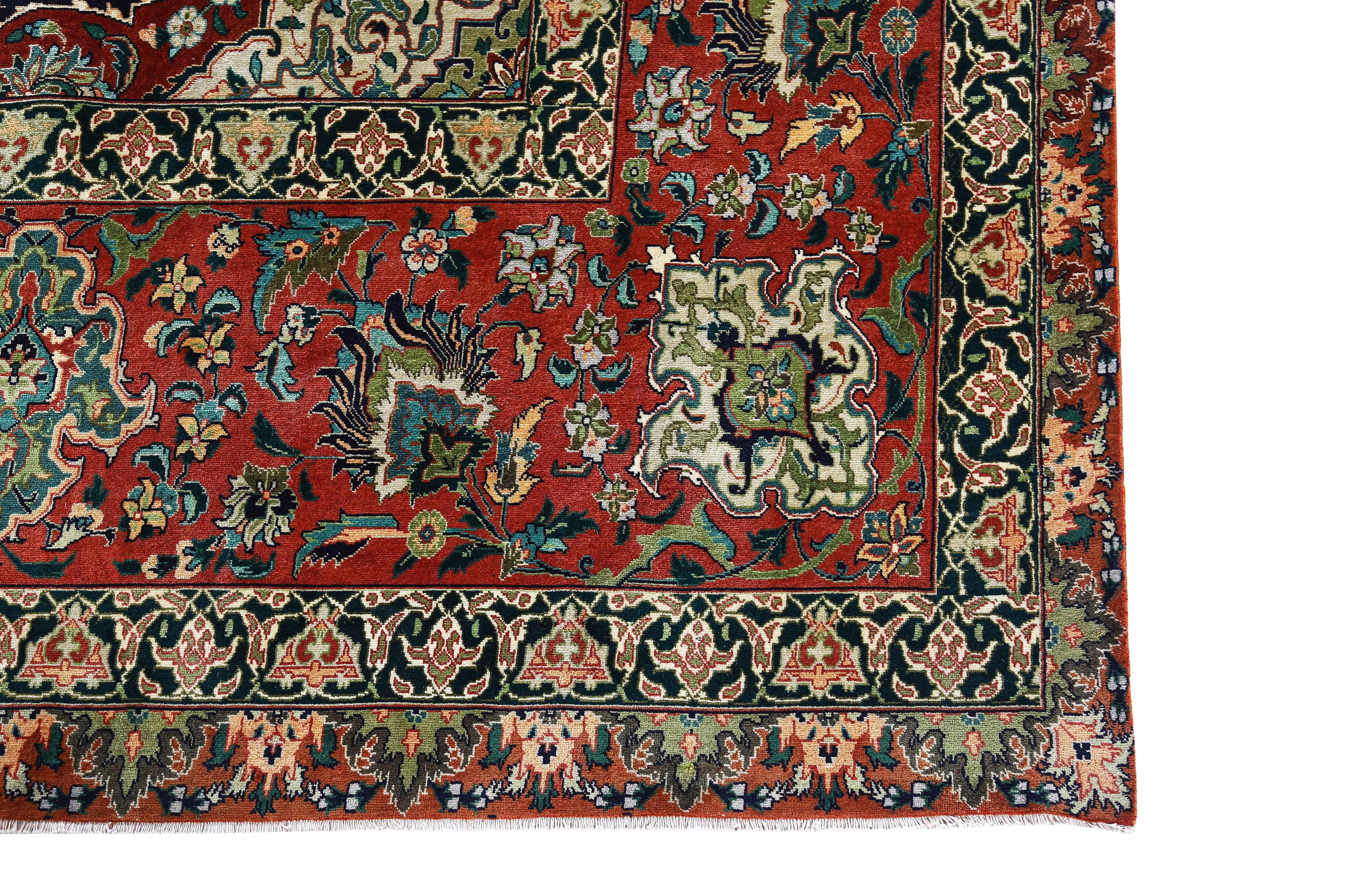 Antique Persian Area Rug Tabriz Design For Sale 3
