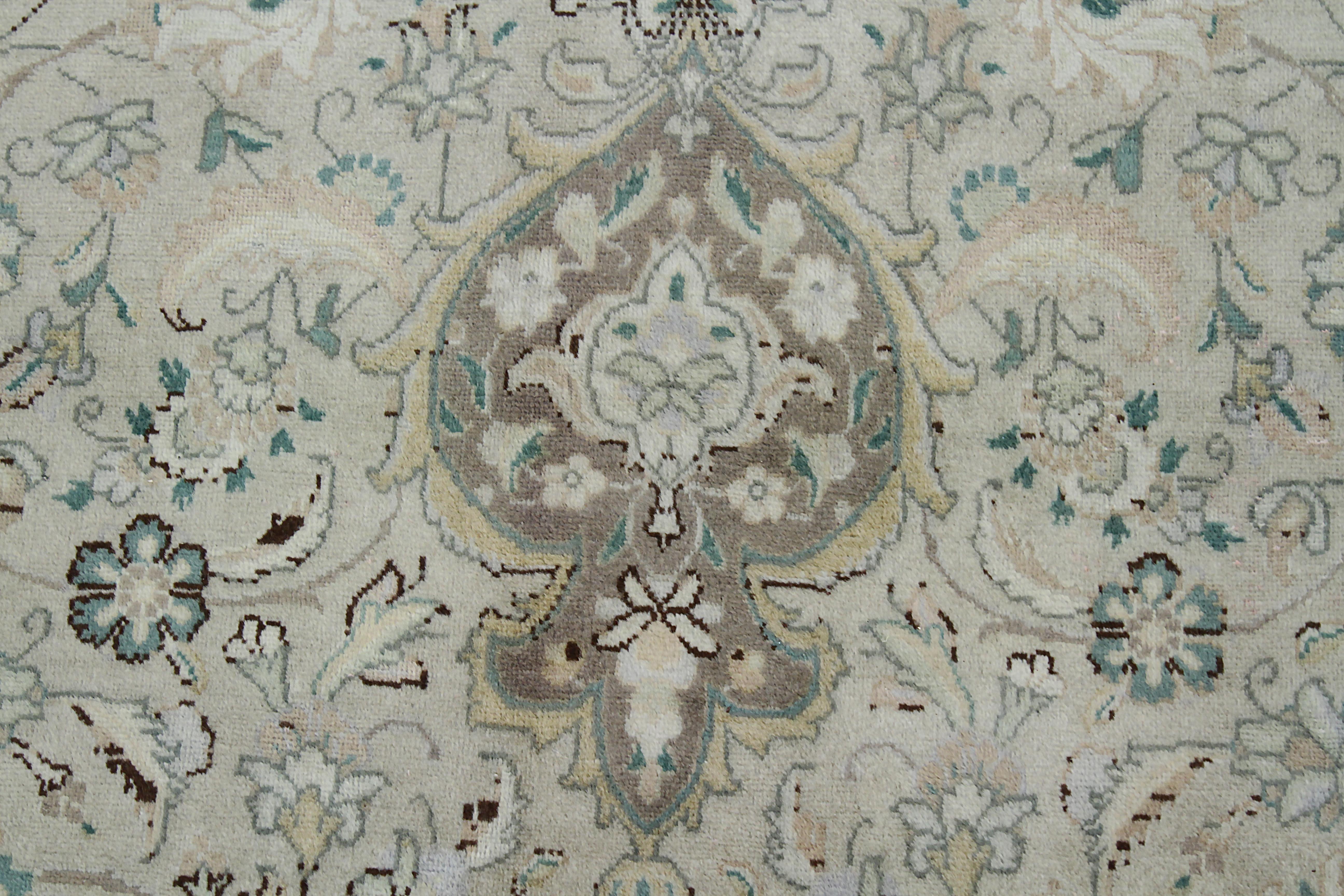 20th Century Antique Persian Area Rug Tabriz Design For Sale