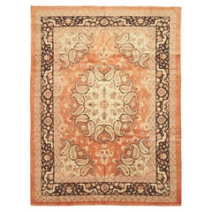 Antique Persian Area Rug Tabriz Design