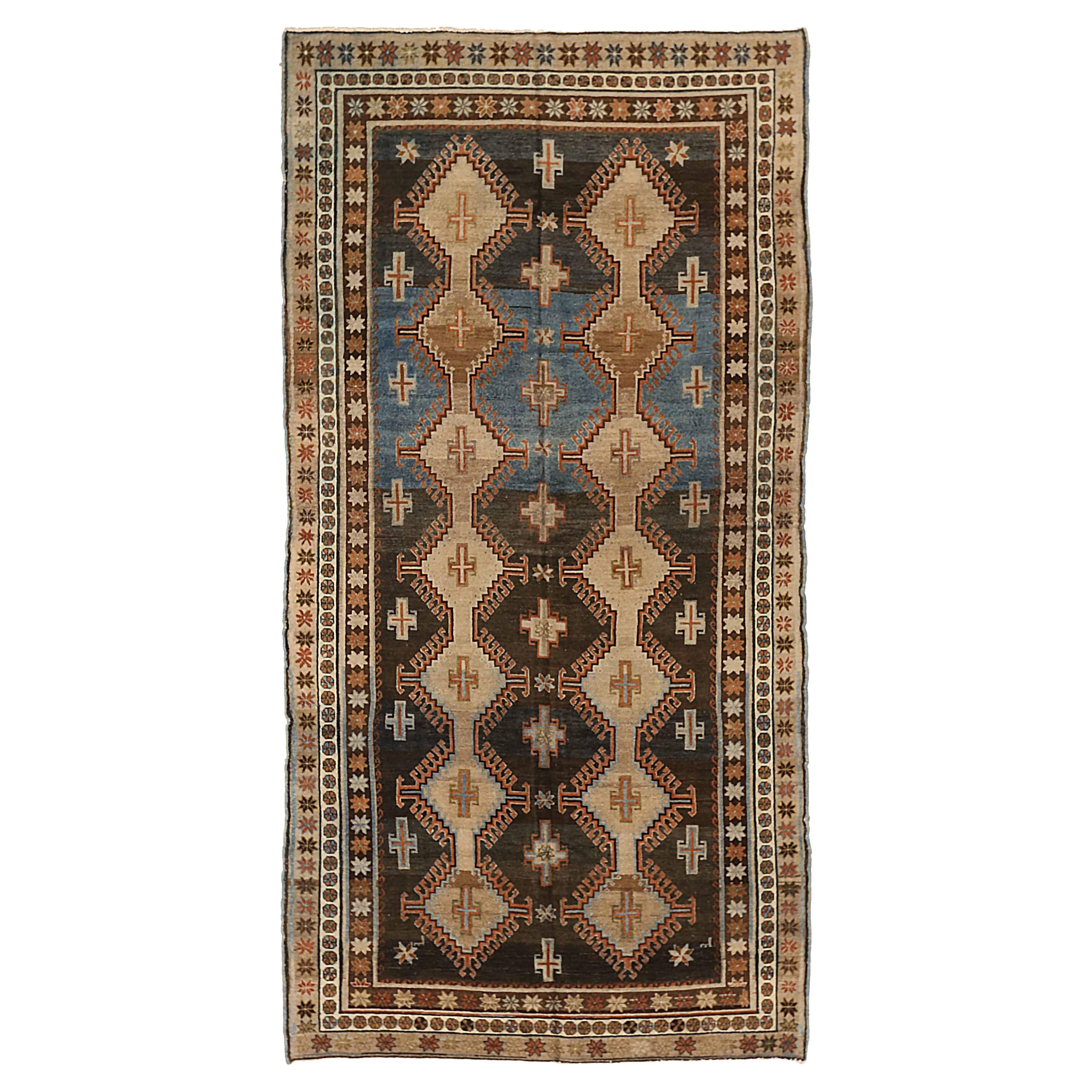 Antique Persian Area Rug Varamin Design For Sale