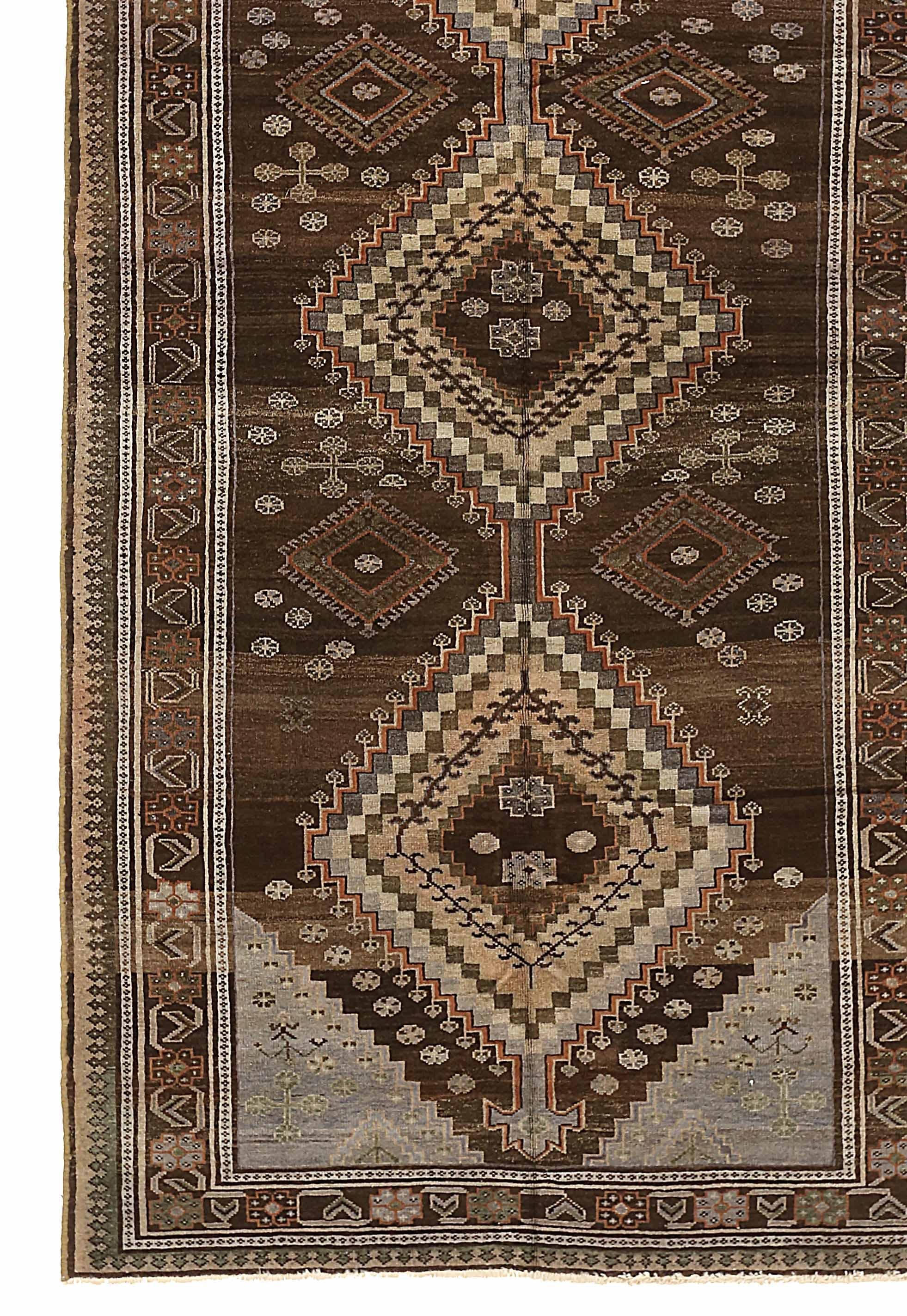 Other Antique Persian Area Rug Varamin Design For Sale