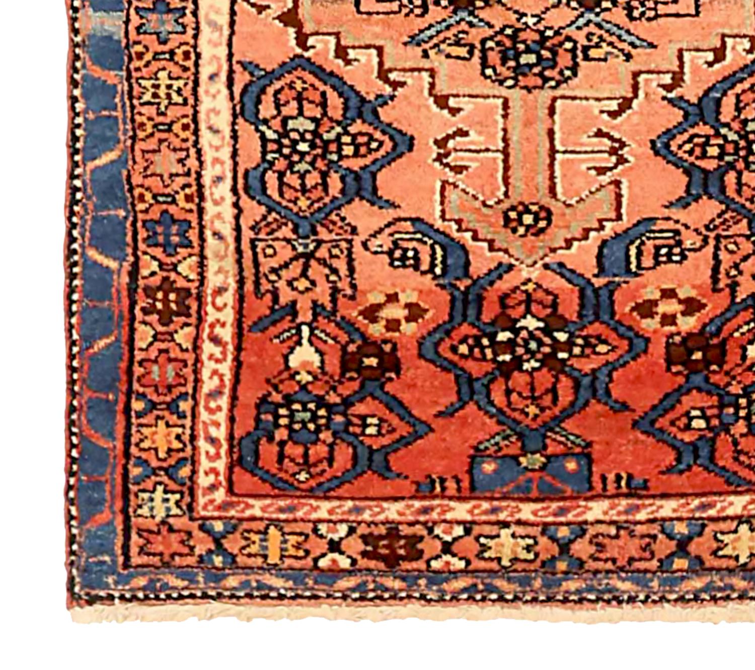 Other Antique Persian Area Rug Zanjan Design For Sale