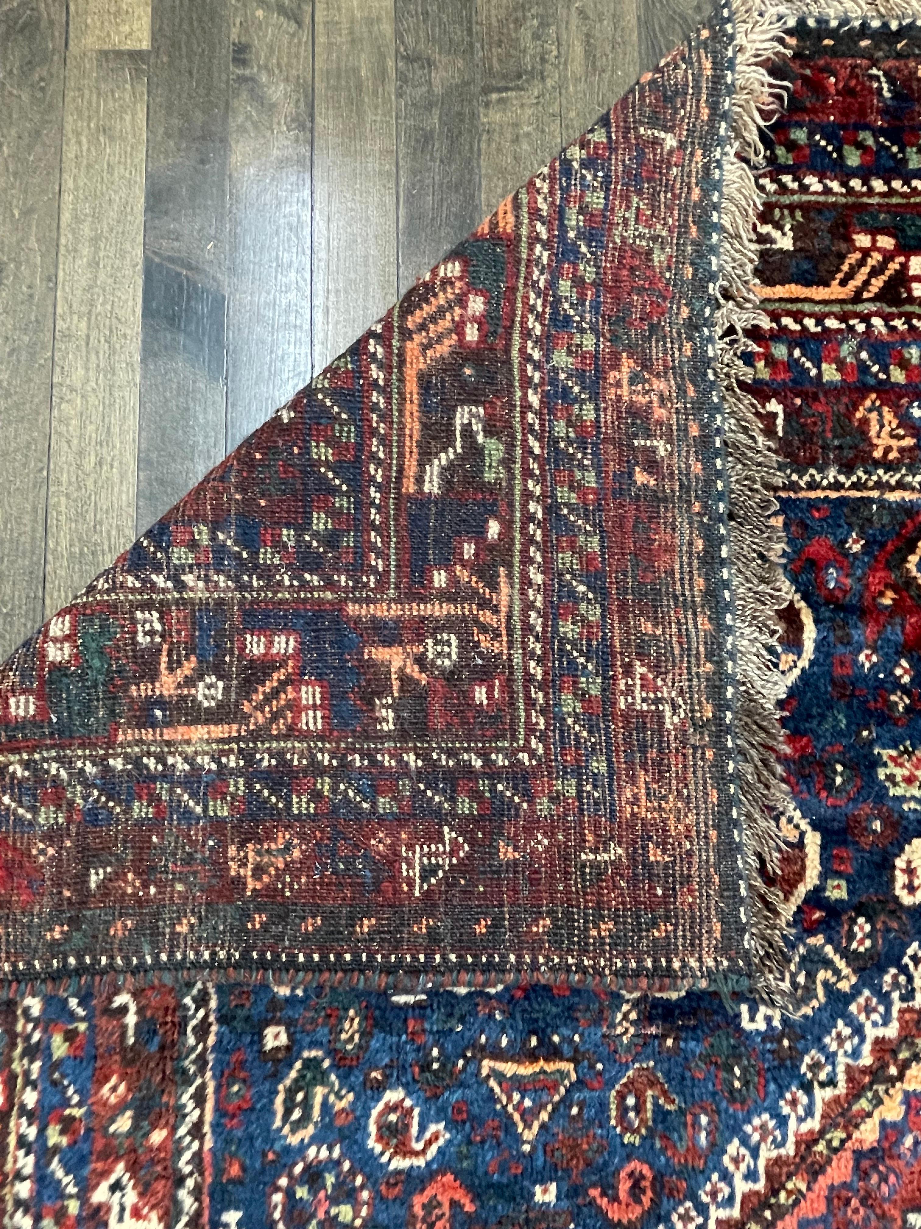 Antique Persian Ashfar Rug circa 1930 For Sale 5