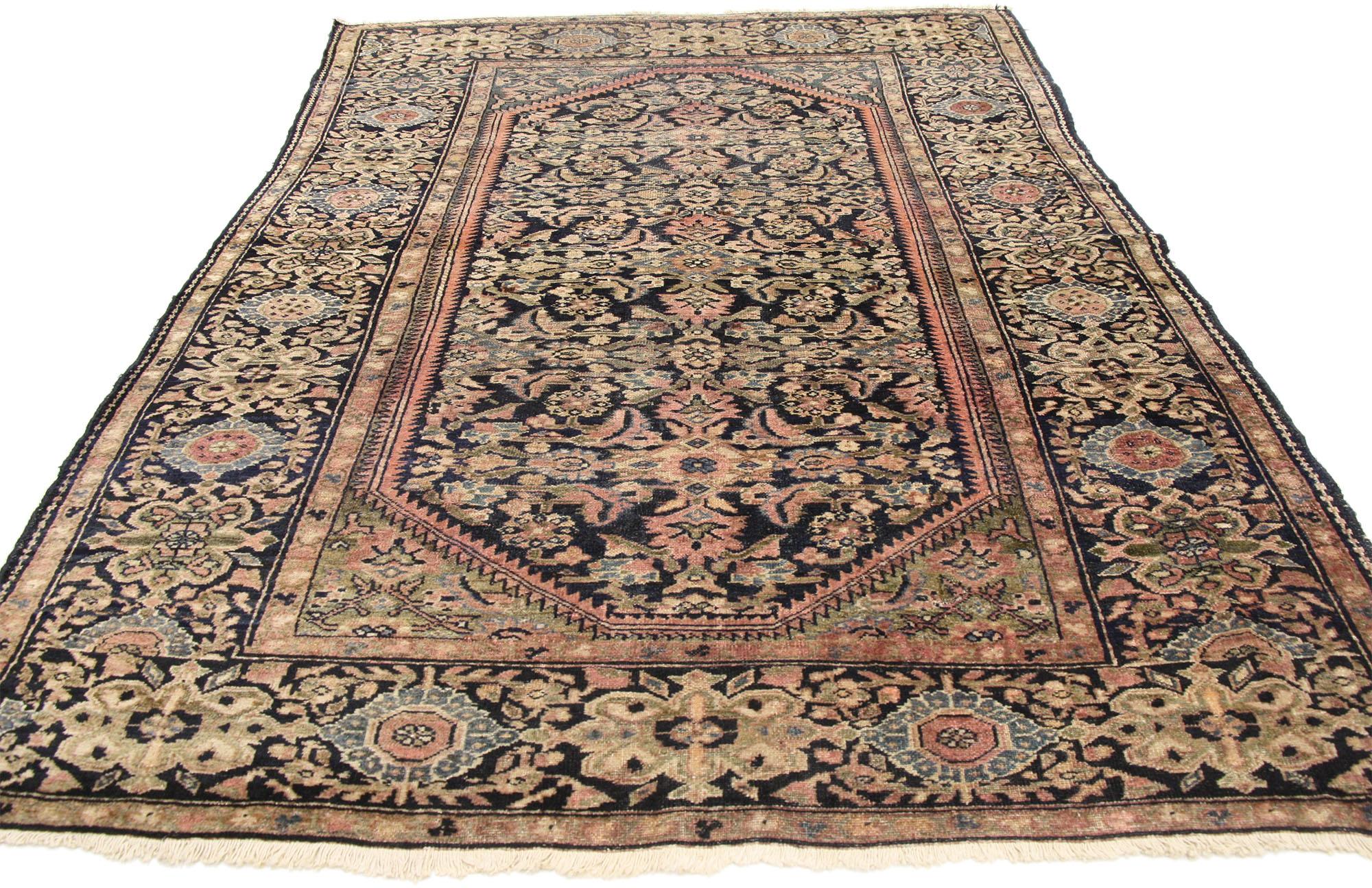 Georgien Tapis persan Assadabad antique d'accentuation Hamadan en vente