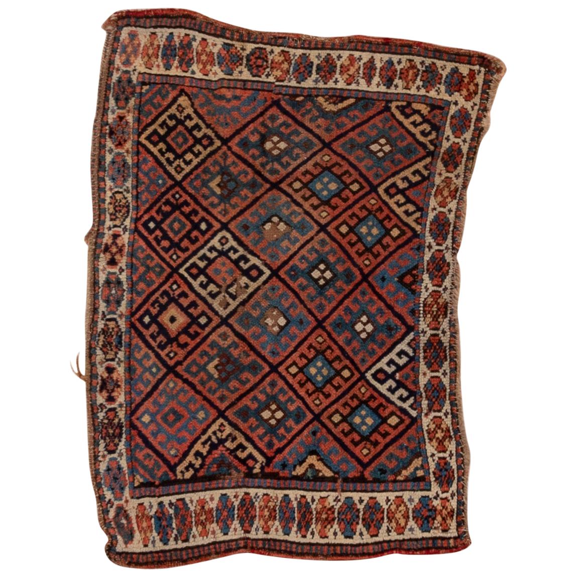 Antique Persian Bagface Rug For Sale