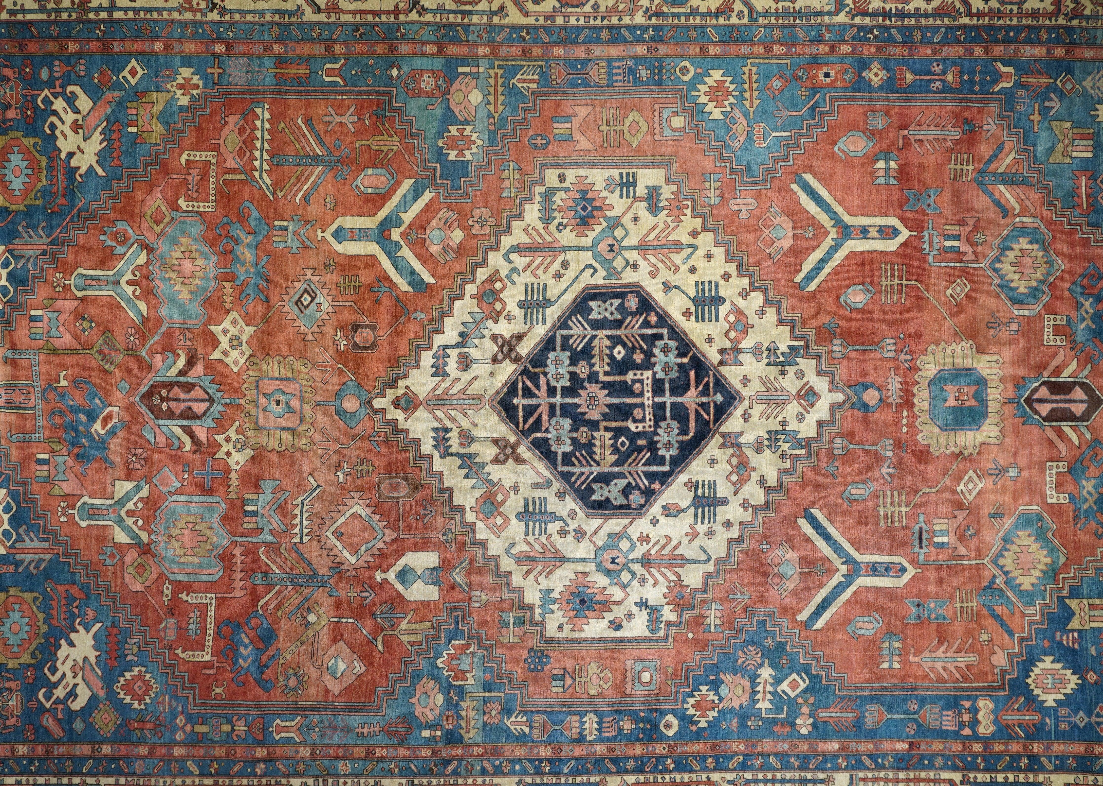 Antiker Serapi Bakhshyesh-Teppich 11'6'' x 18'6'' (Persisch) im Angebot