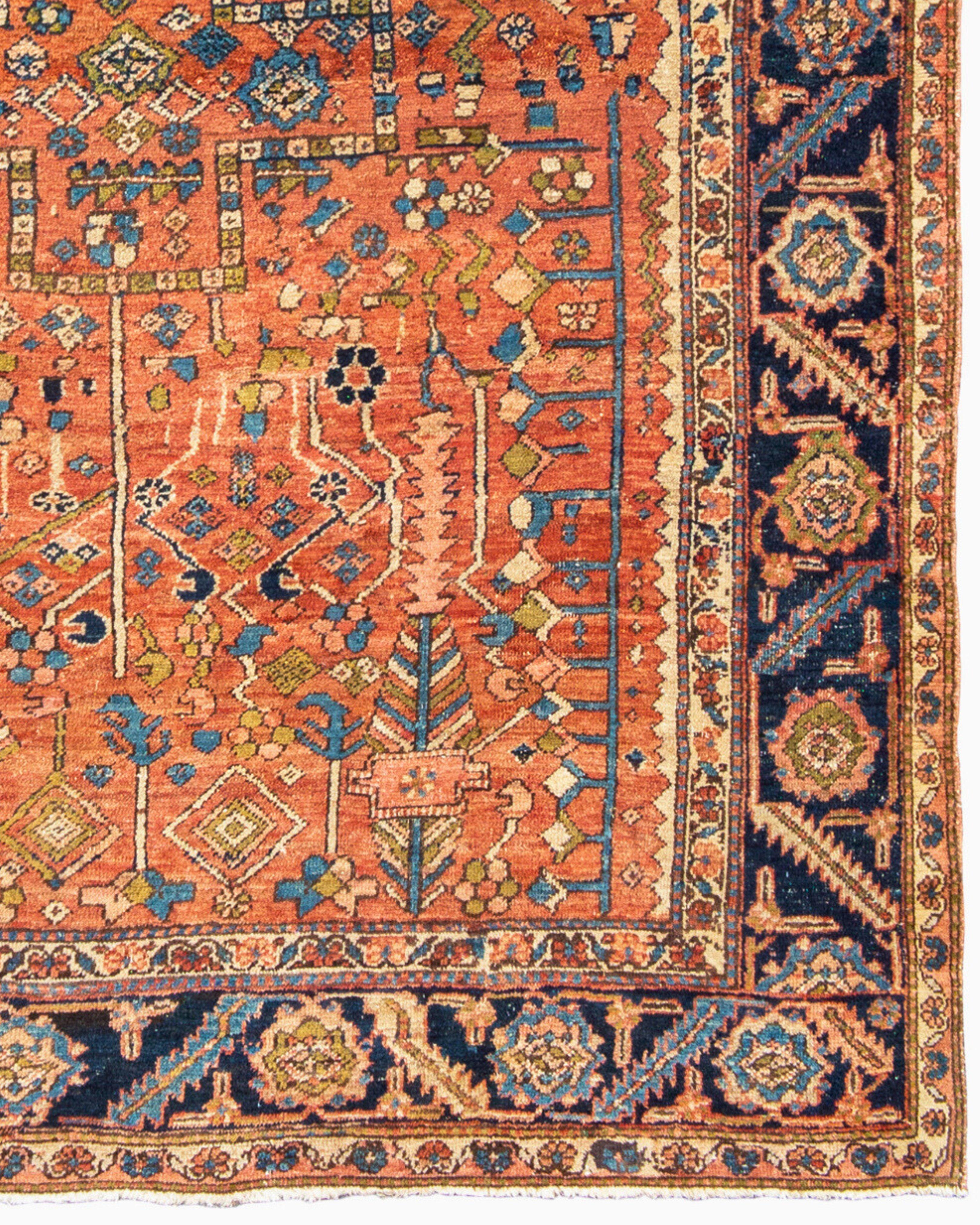 19th Century Antique Persian Bakhshaish Carpet, c. 1900 For Sale