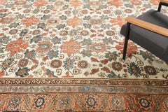 Antique Persian Bakhshaish Square Rug