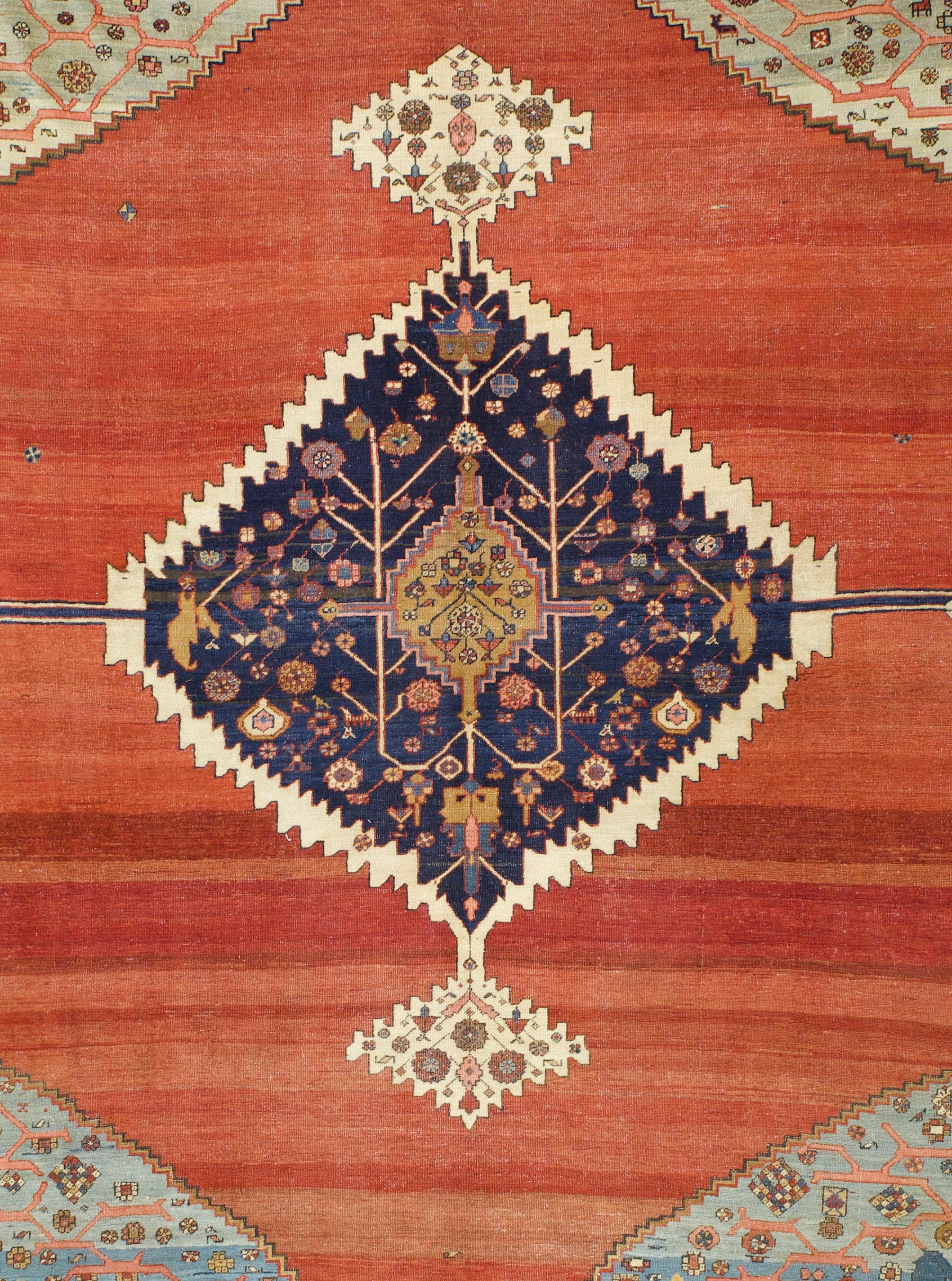 Antique Persian Bakhshayesh Rug 10'0