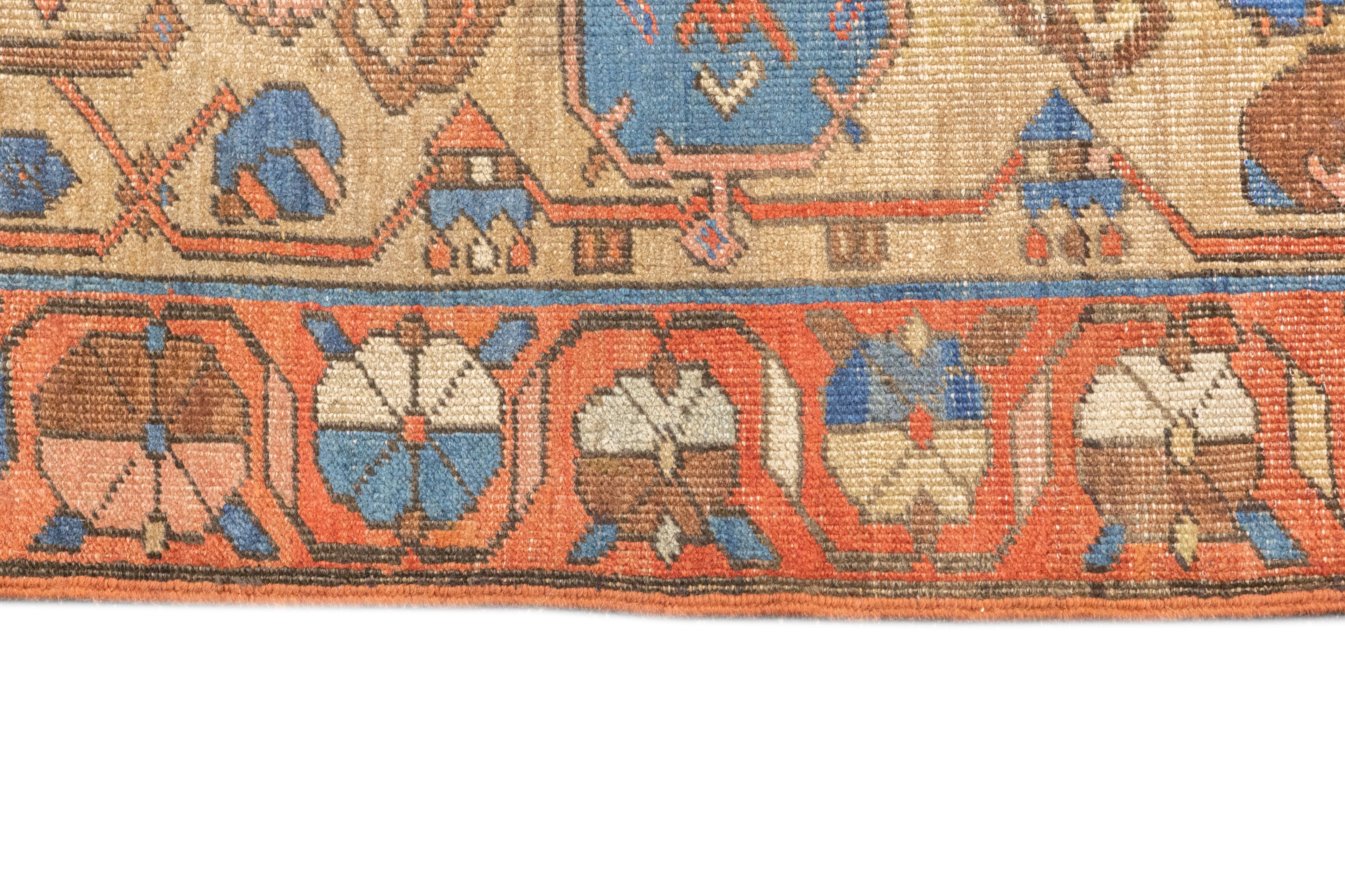 Antiker persischer Bakhshayeshesh-Teppich 10'10'' x 14'6'' (19. Jahrhundert) im Angebot