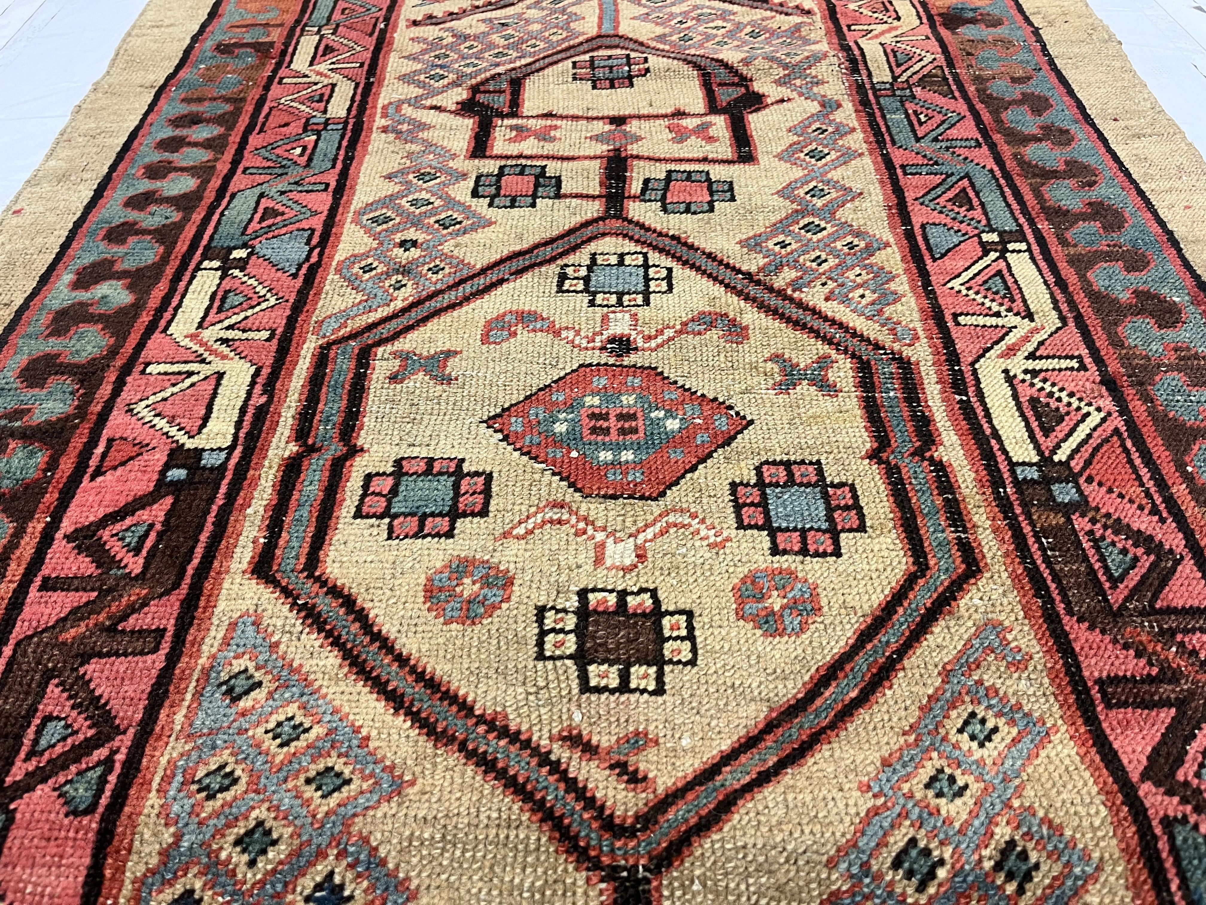 Antike persische Bakhshayesh Teppich 2'8 x 13'8