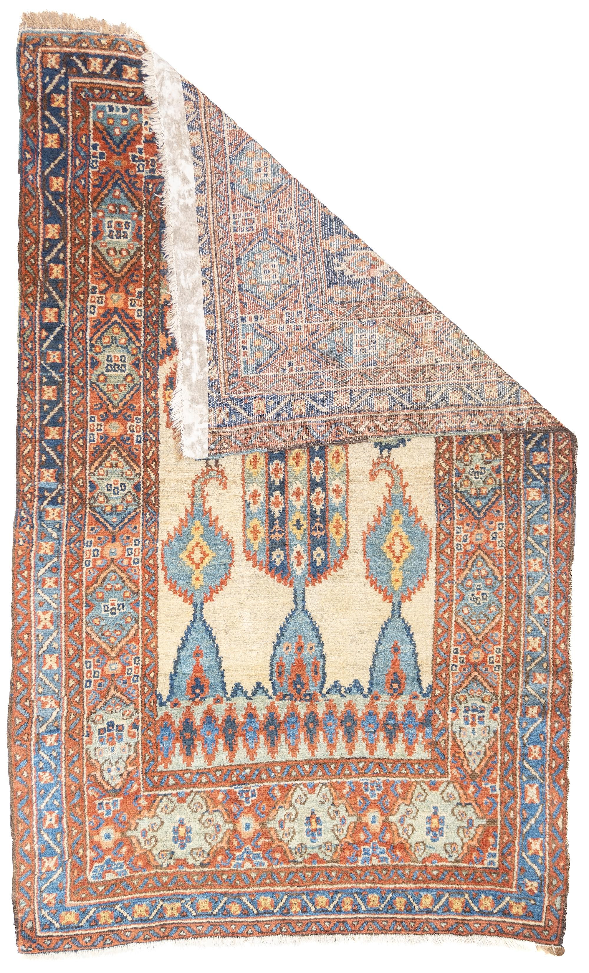 Antiker persischer Bakhshayeshesh-Teppich 3'10'' x 6'1'' (Handgeknüpft) im Angebot