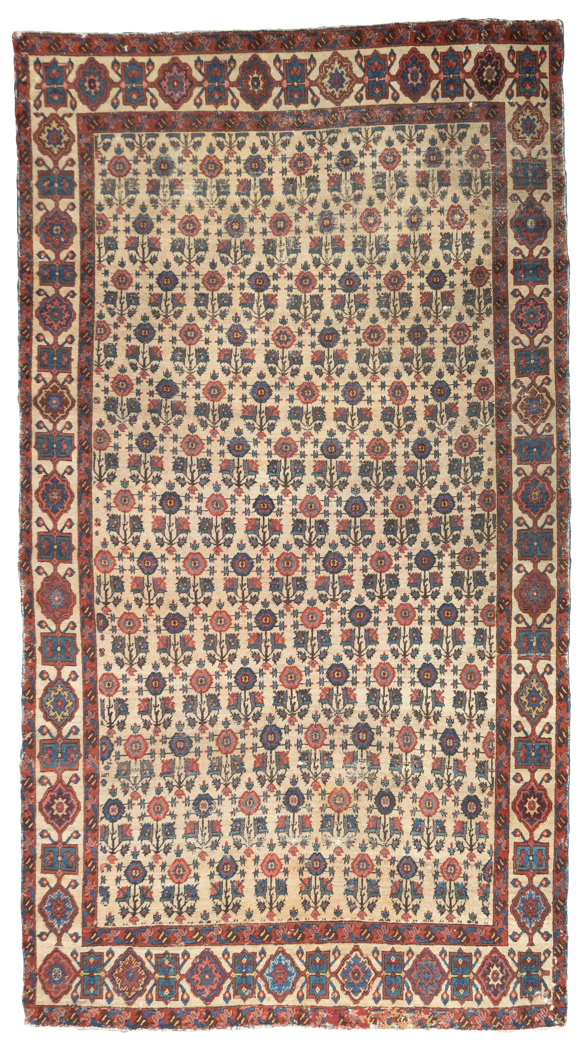 Antiker persischer Bakhshayesh-Teppich 5'2