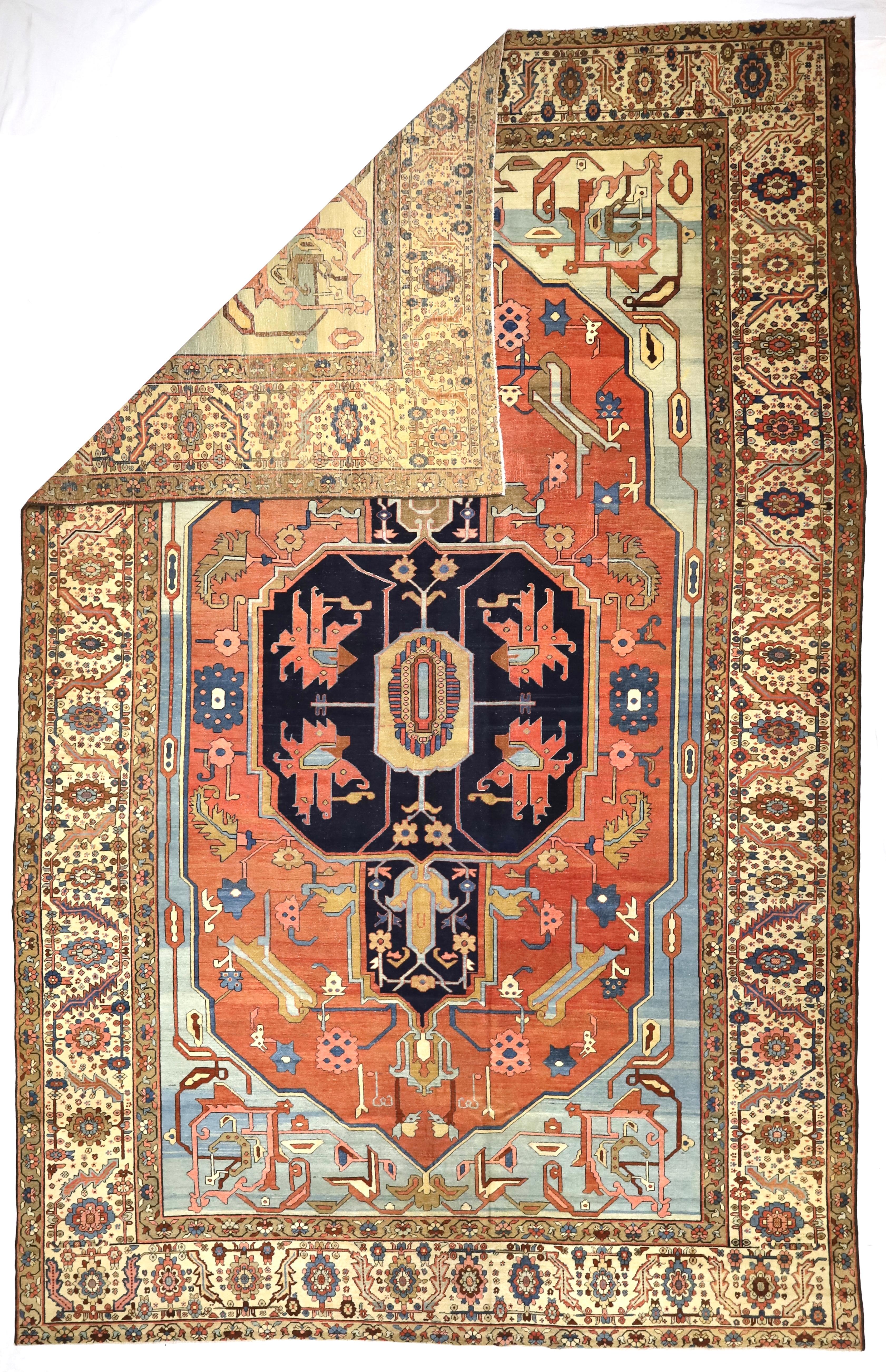 Antiker persischer Bakhshayesh-Teppich 9'5