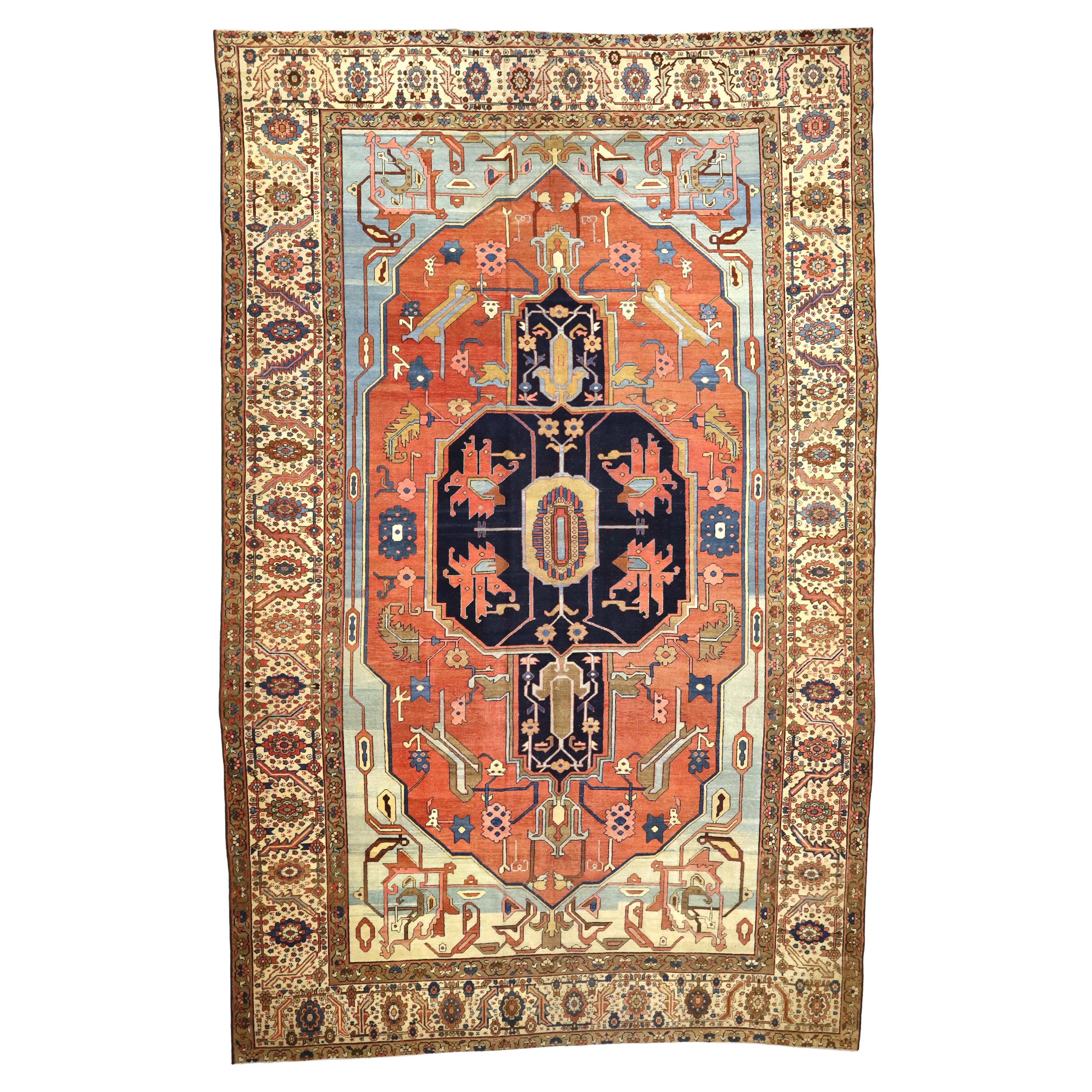 Antique Persian Bakhshayesh Rug 9’5" x 14’8”