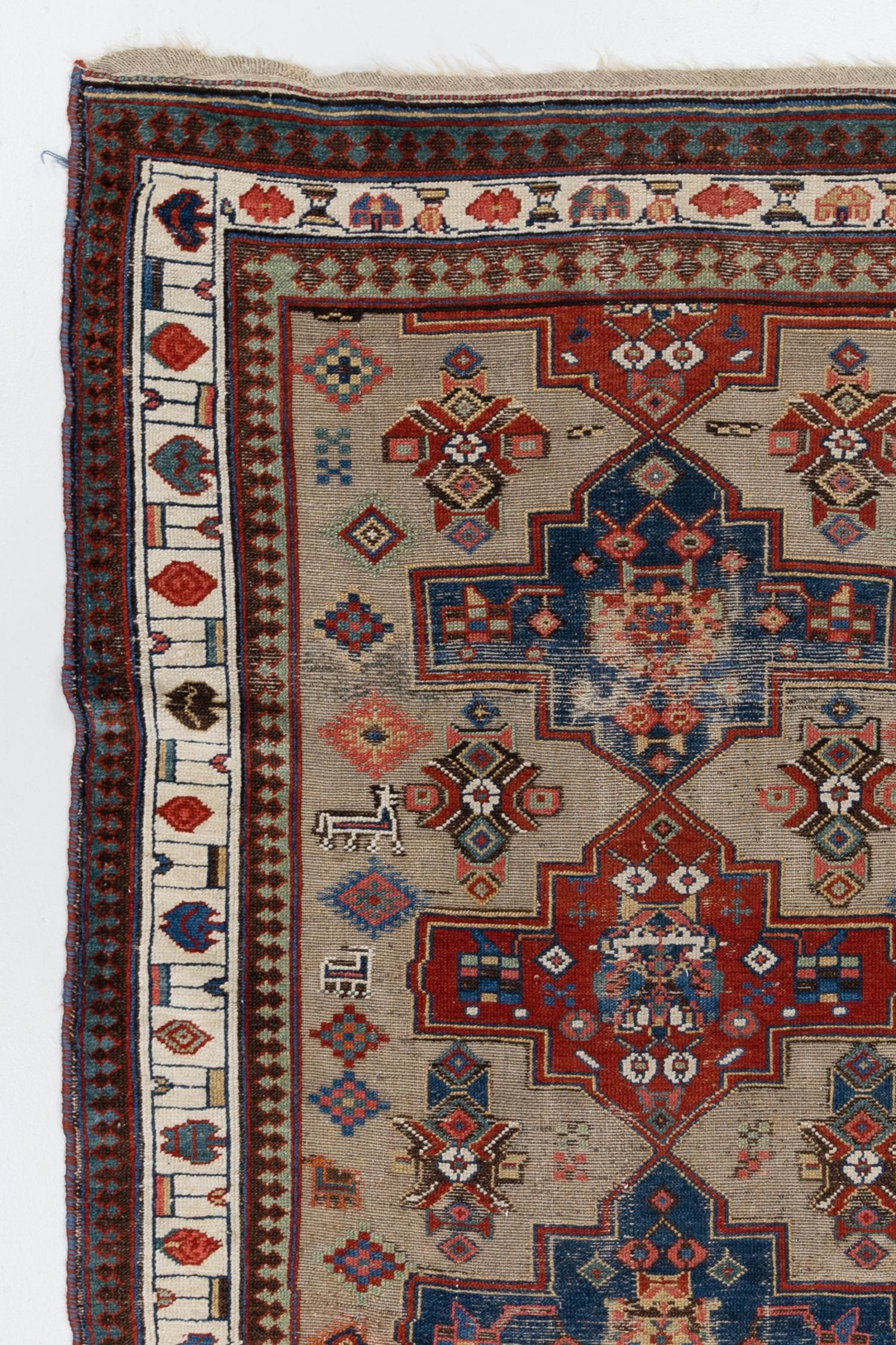 Hand-Woven Antique Persian Bakhshayesh Runner Rug For Sale