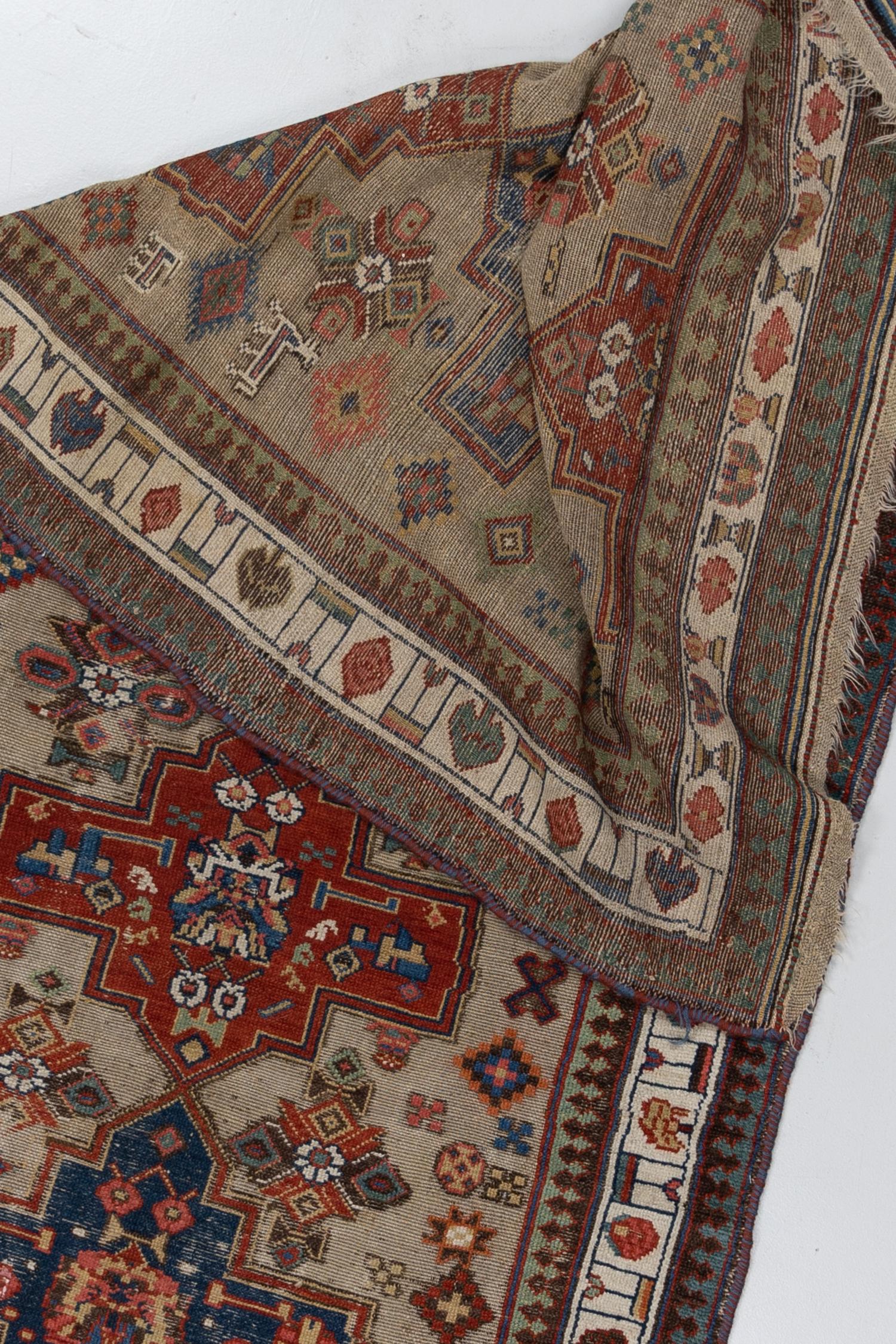 Antique Persian Bakhshayesh Runner Rug In Good Condition For Sale In West Palm Beach, FL