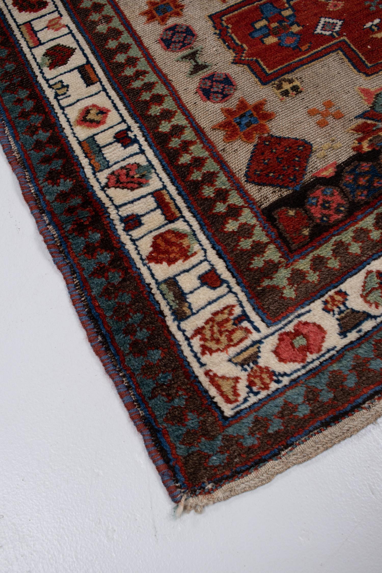 Early 19th Century Antique Persian Bakhshayesh Runner Rug For Sale