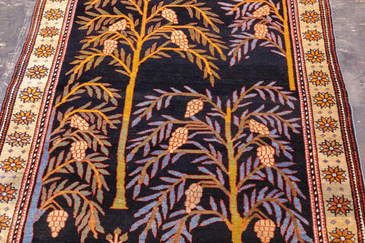 Antike persische Bakhshayesh ungewöhnlich Baum Design Teppich 4'2