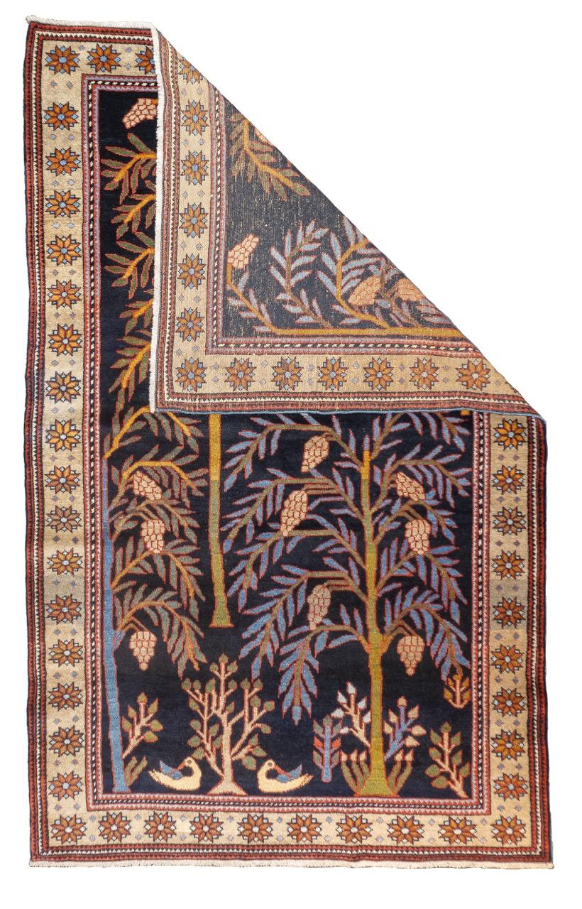 Antike persische Bakhshayesh ungewöhnlich Baum Design Teppich 4'2