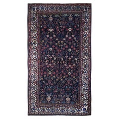 Antiker, handgeknüpfter, langer, handgeknüpfter persischer Bakhtiar-Teppich, guter Zustand