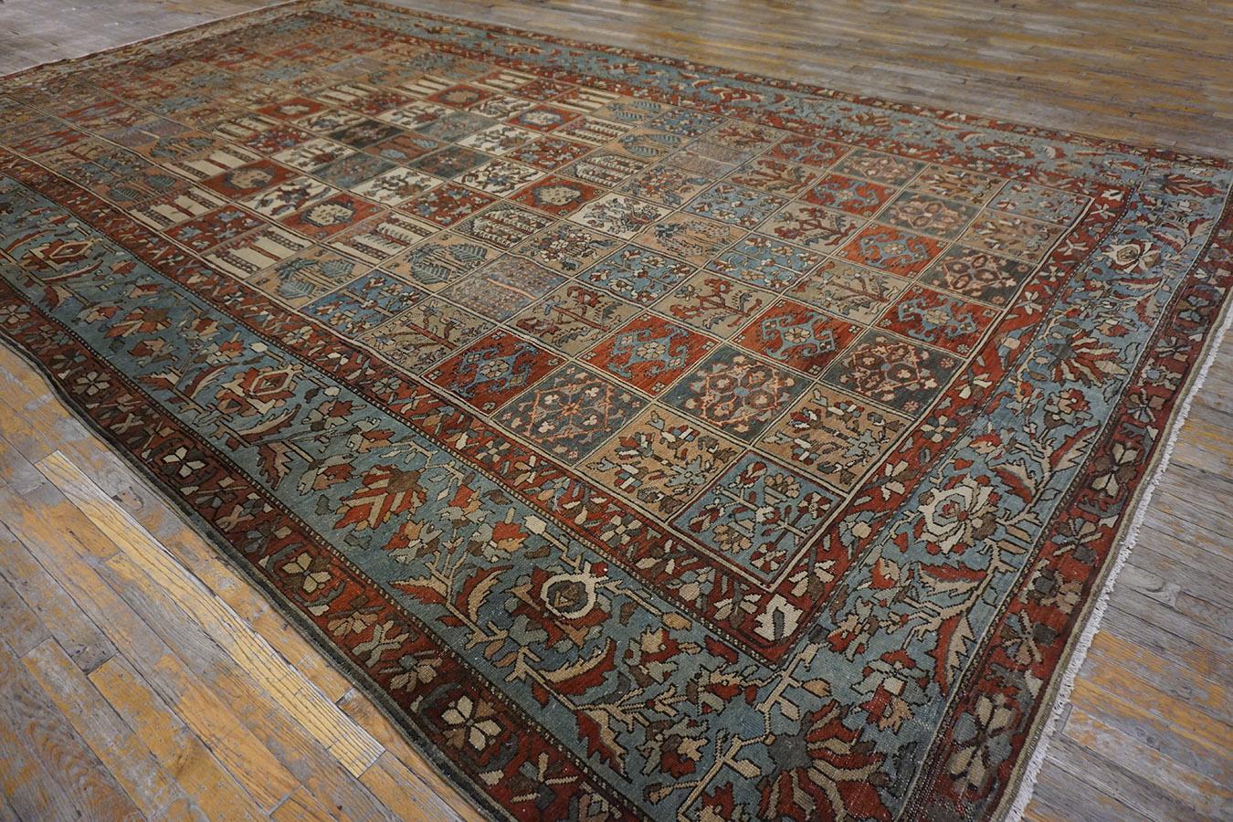 Wool Antique Persian Bakhtiar Rug  10' 4