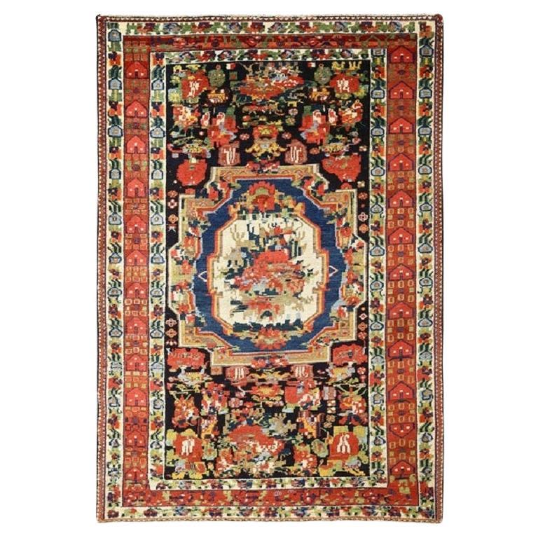 Tapis persan ancien Bakhtiar - Taille : 6'9x4'7