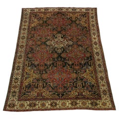 Tapis persan ancien Bakhtiar avec médaillon géométrique - 16'5'' X 10'8''