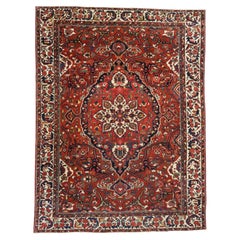 Antique Persian Bakhtiari Area Rug, Classic Elegance Meets Ivy League Style