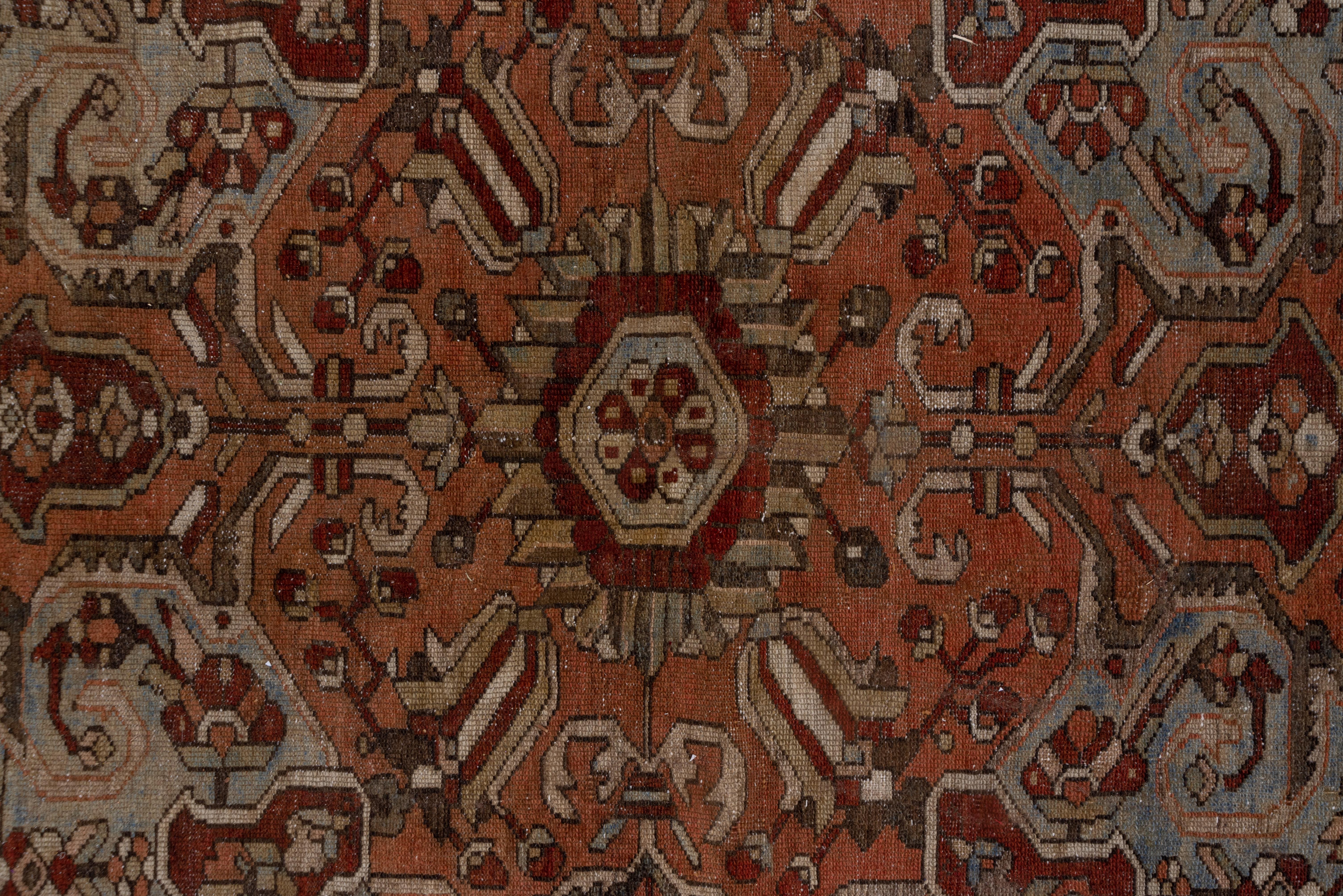 Hand-Knotted Antique Persian Bakhtiari Carpet, circa 1920s For Sale