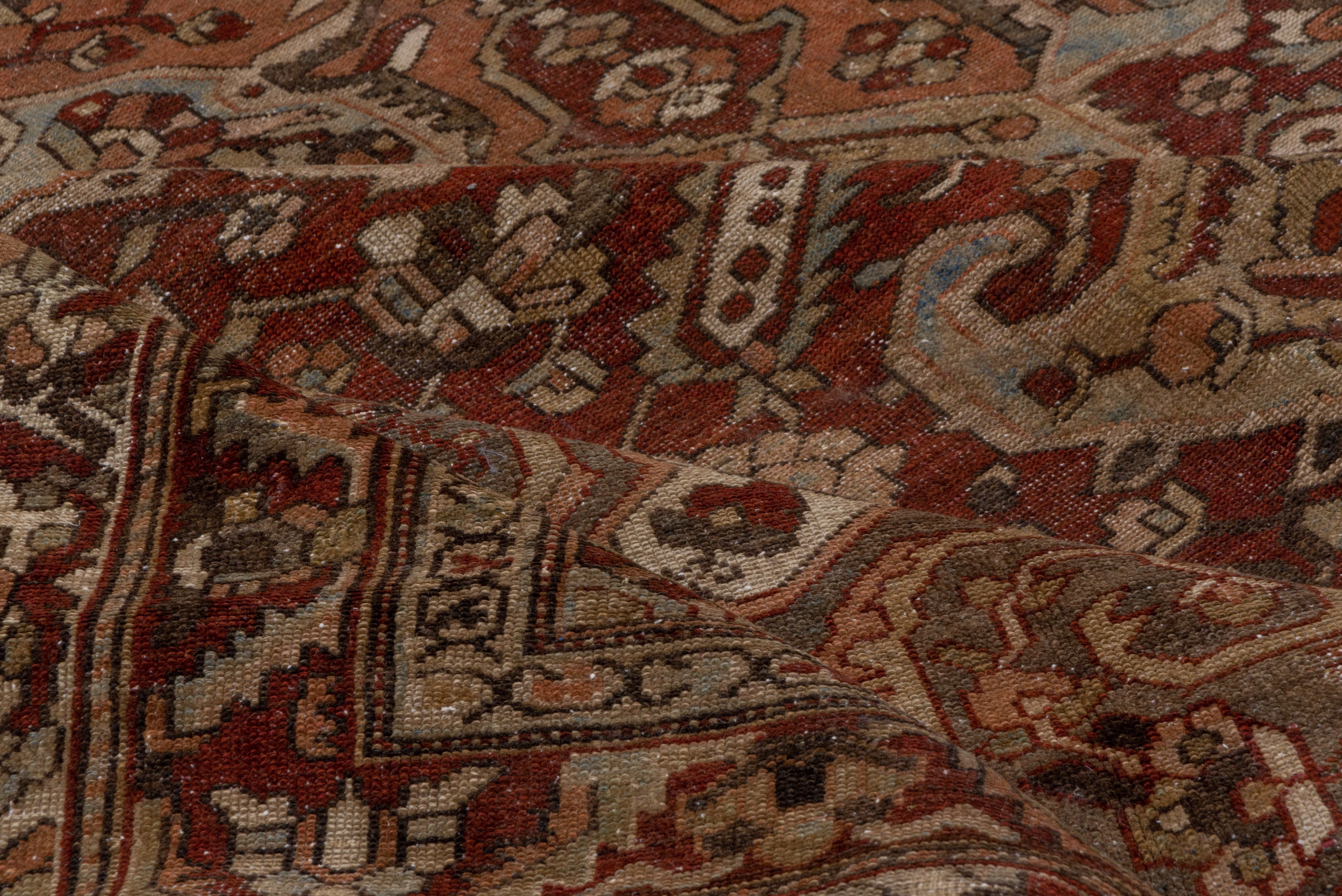 Wool Antique Persian Bakhtiari Carpet, circa 1920s For Sale