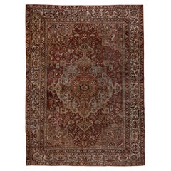 Antique Persian Bakhtiari Carpet, circa 1920s