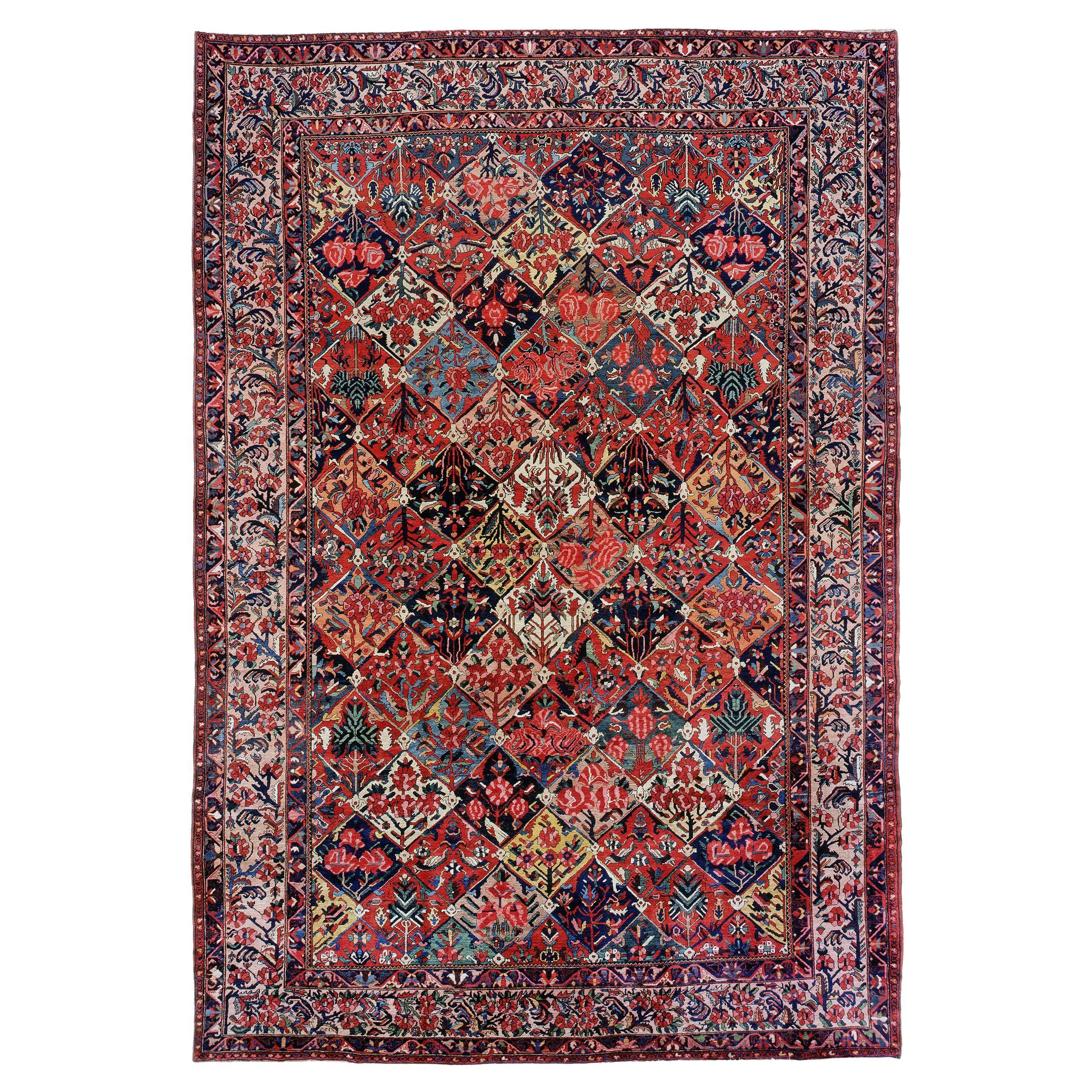 Antique Persian Bakhtiari Carpet