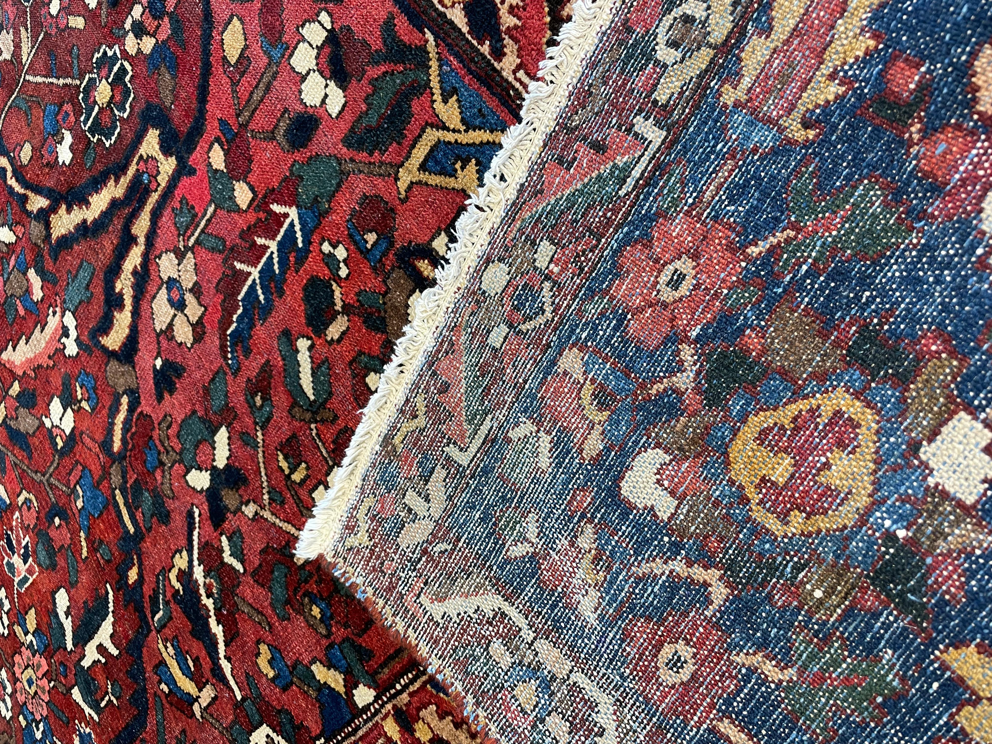 Hand-Knotted Antique Persian Bakhtiari 12' 11