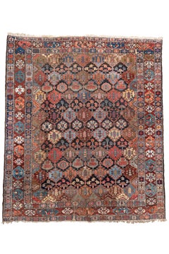 Ancien tapis persan Bakhtiari Garden Panel