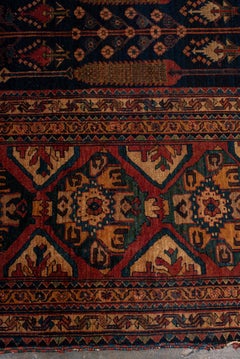 Antique Persian Bakhtiari Handwoven Luxury Multi Rug, 17'-7" X 17'-10" Size
