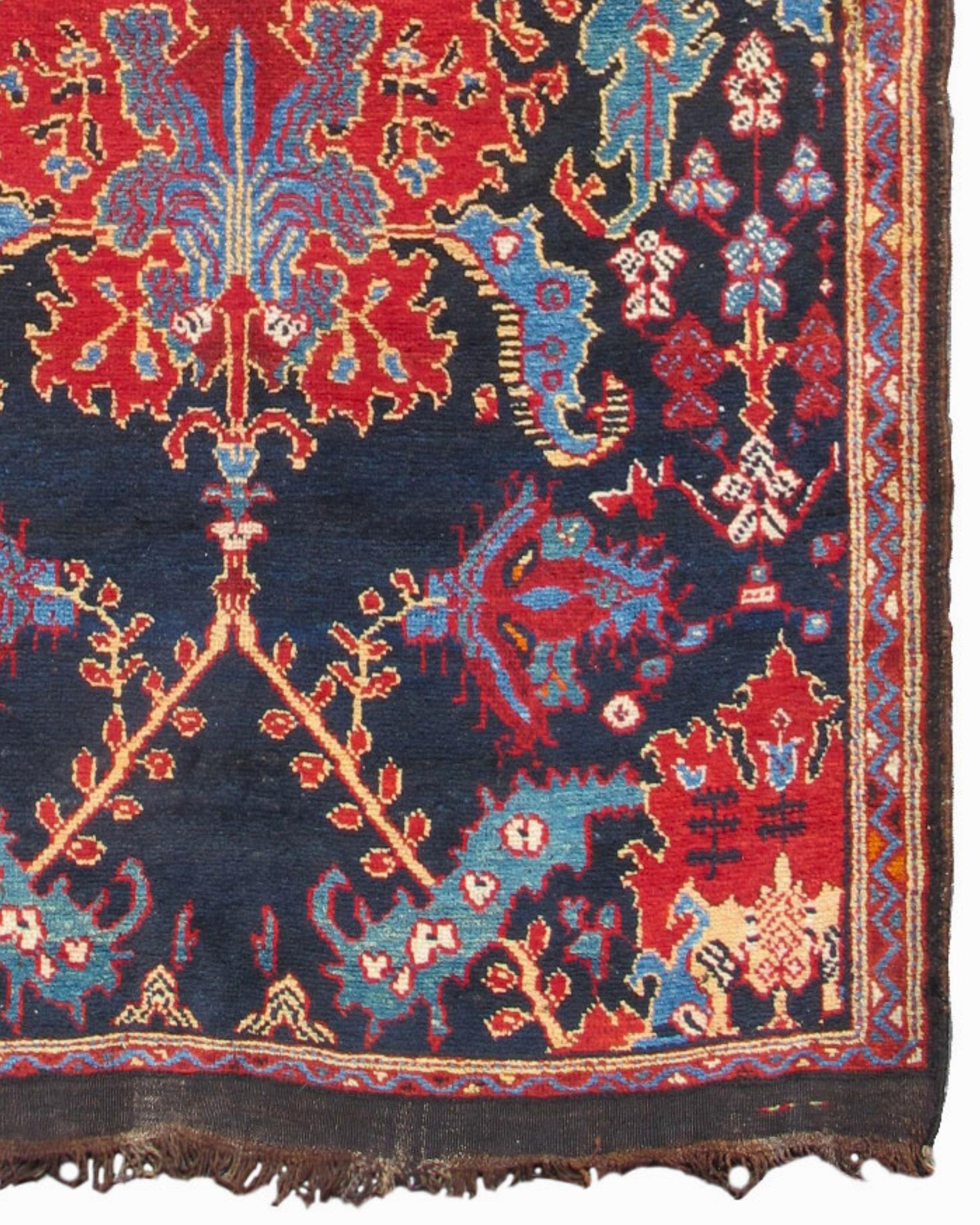 20th Century Antique Persian Bakhtiari Long Rug, c. 1920 For Sale