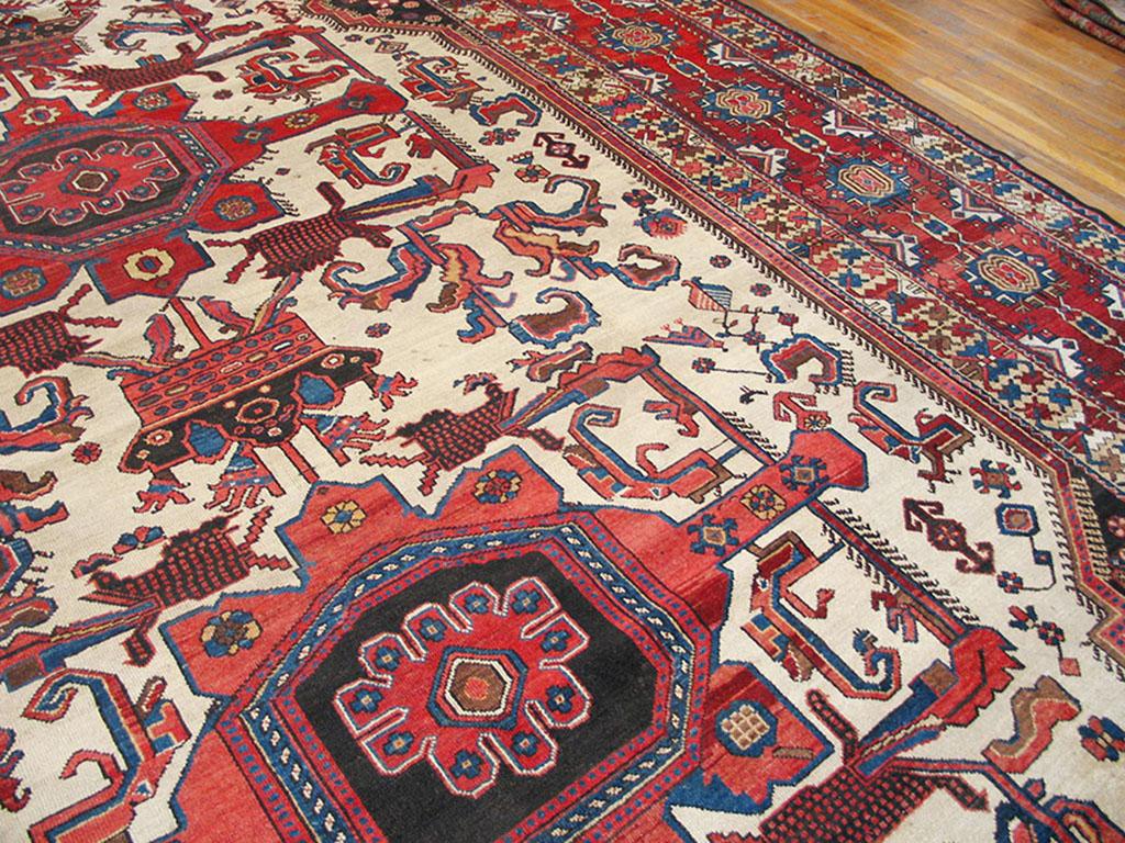 Early 20th Century Antique Persian Bakhtiari Rug 12' 6