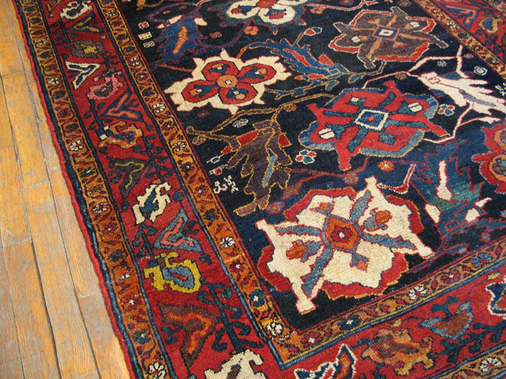 Late 19th Century Persian Bakhtiari Carpet ( 4'8