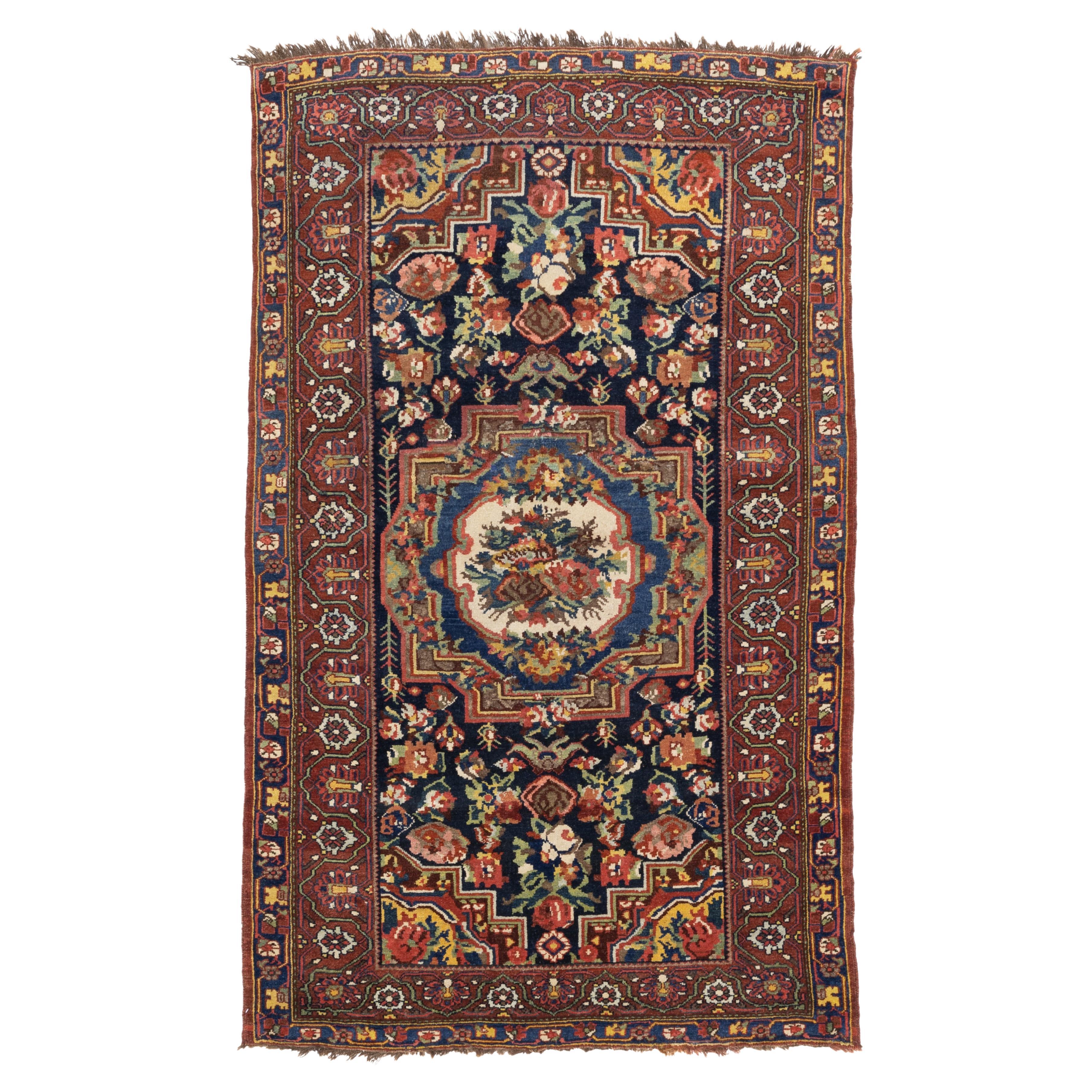Antique Persian Bakhtiari Rug 4'3" x 6’9"