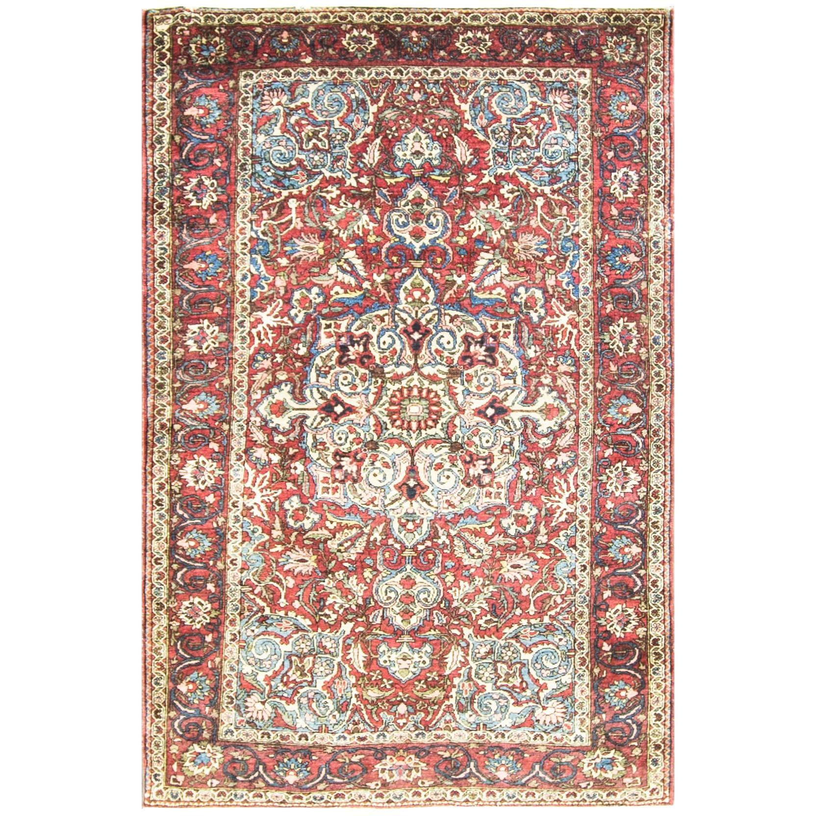 Tappeto antico persiano Bakhtiari, 4'6" x 6'10"